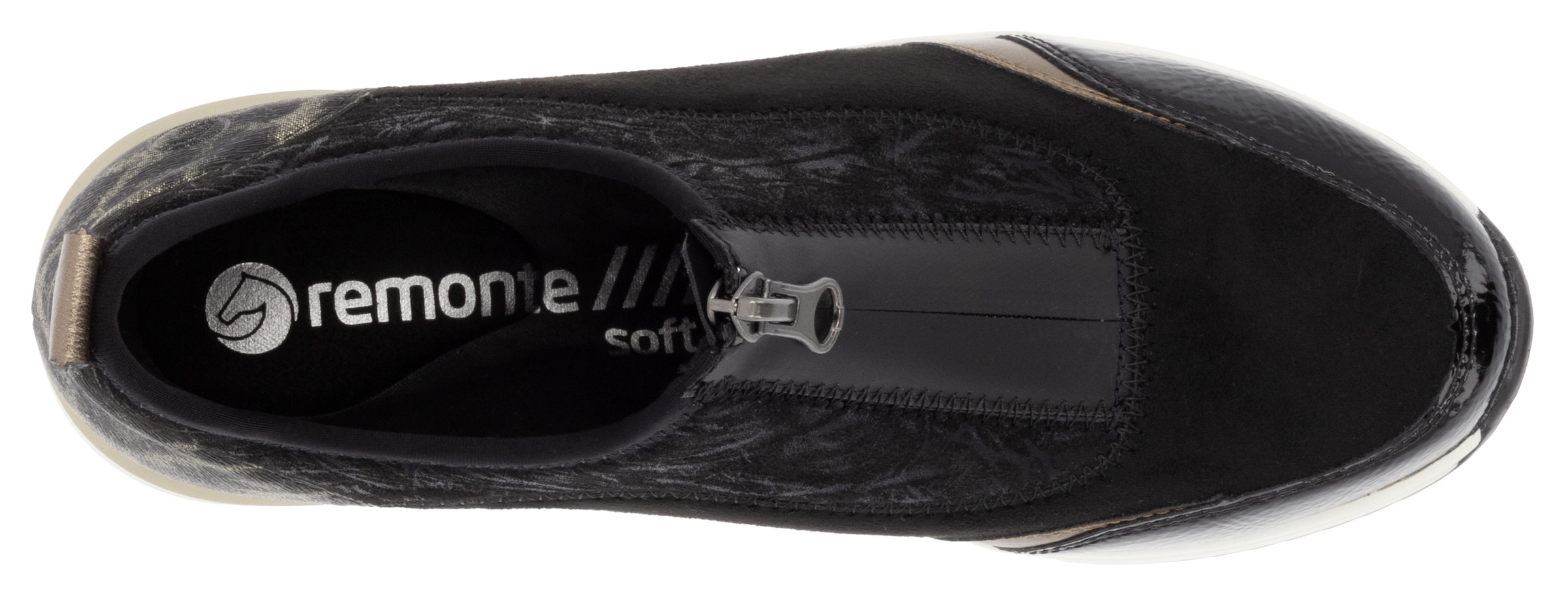 Remonte Slip-On Sneaker »Elisabeth Hurley-Collection«, Keilsneaker, Slipper, Schlupfschuh, Freizeitschuh, vegan