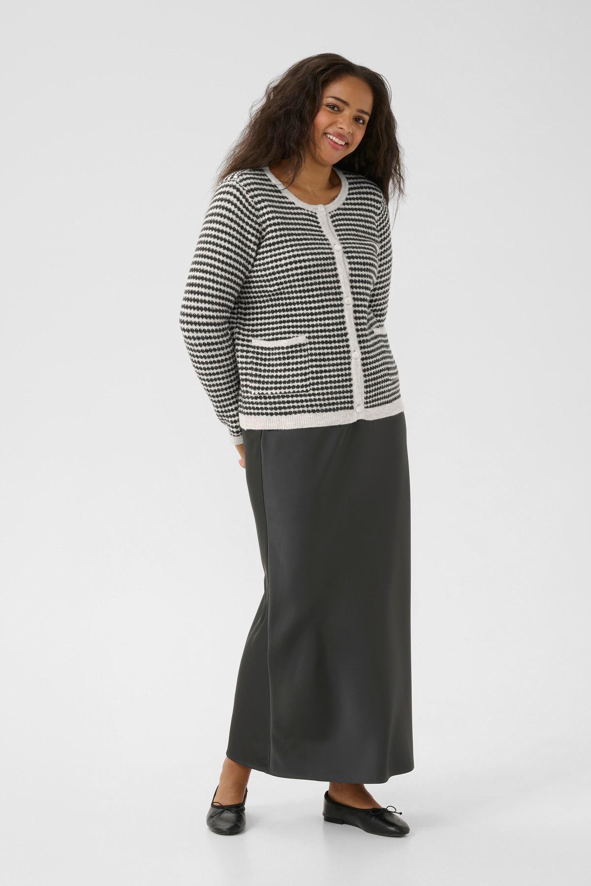 KAFFE Curve Strickjacke »Damen Strickjacke KCelanna«
