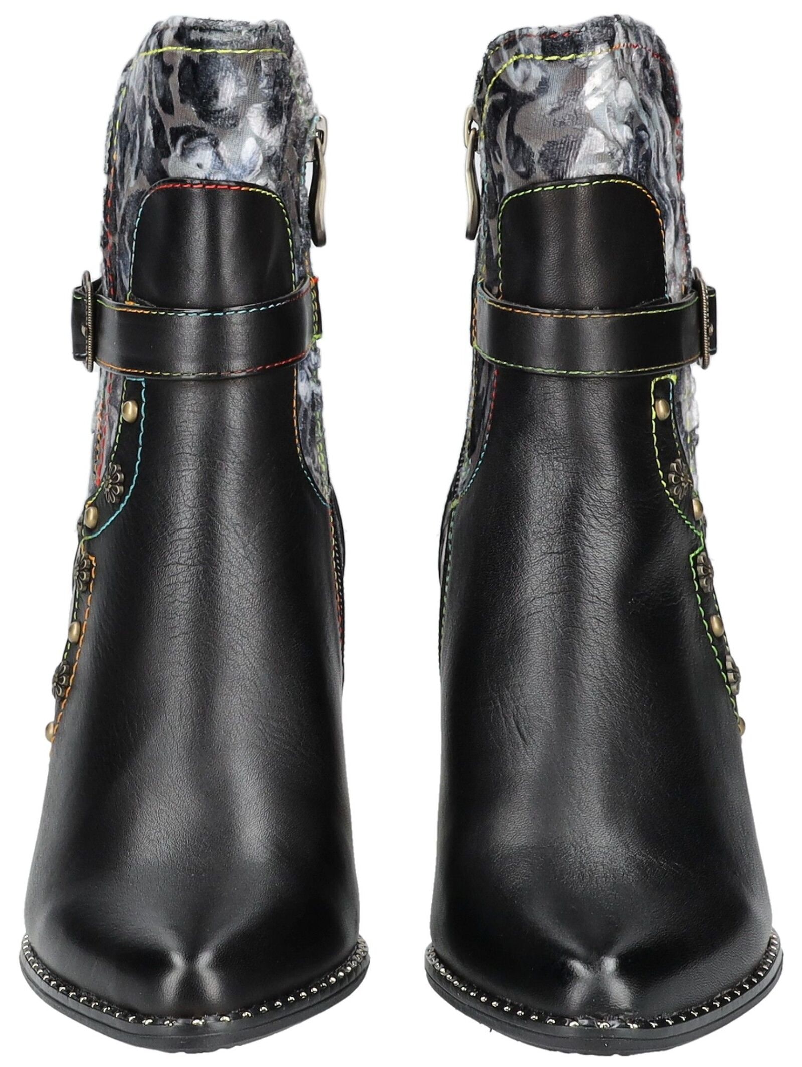 LAURA VITA High-Heel-Stiefelette »LAURA VITA Stiefelette Leder/Textil«