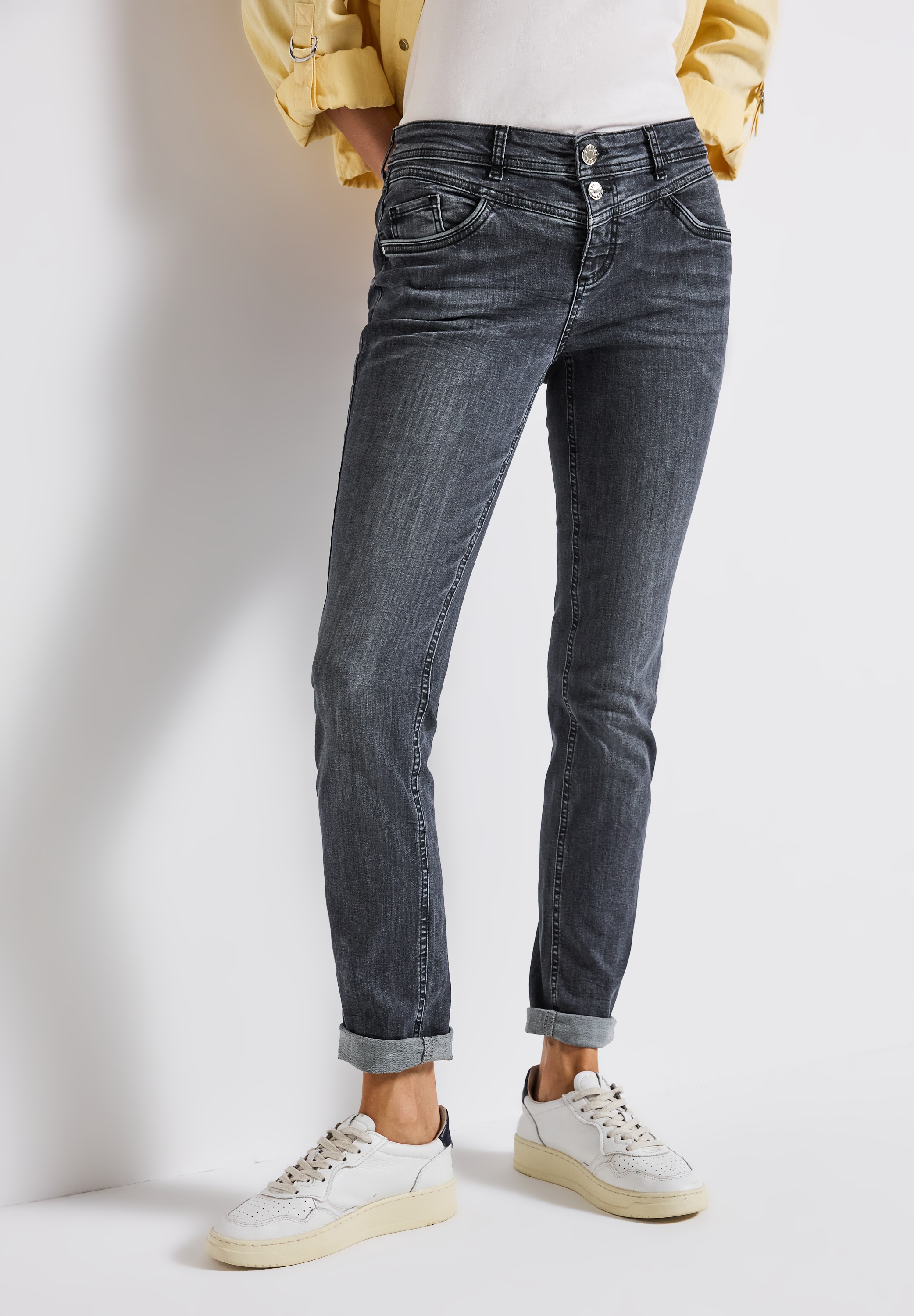 STREET ONE Comfort-fit-Jeans Middle Waist