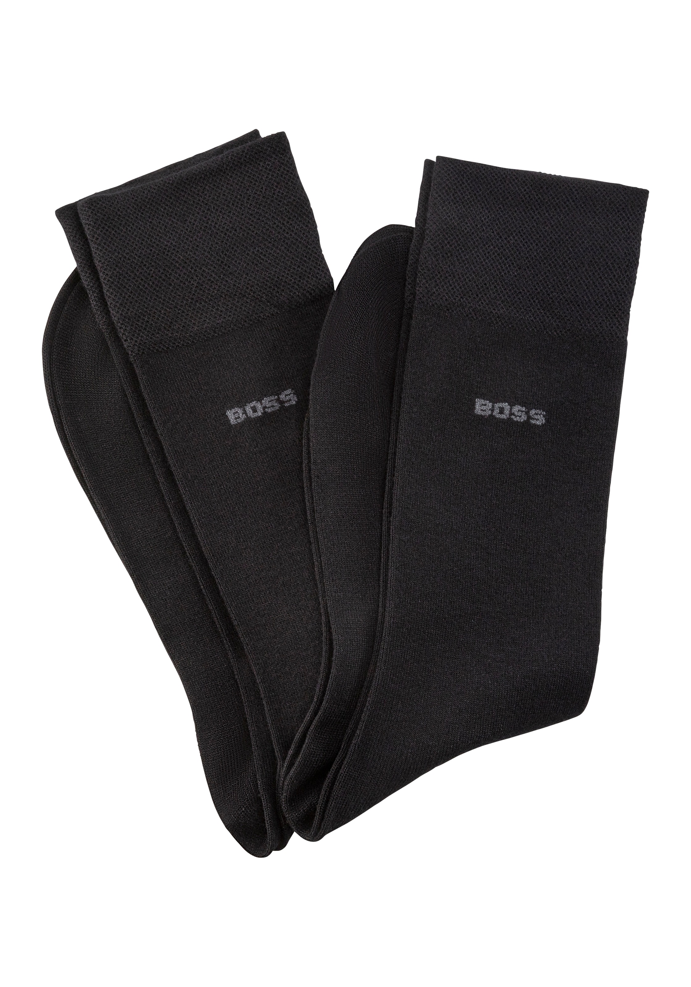 BOSS Businesssocken "2P RS Bamboo 1027" Packung, 2 Paar tlg. mit Strickbünd günstig online kaufen