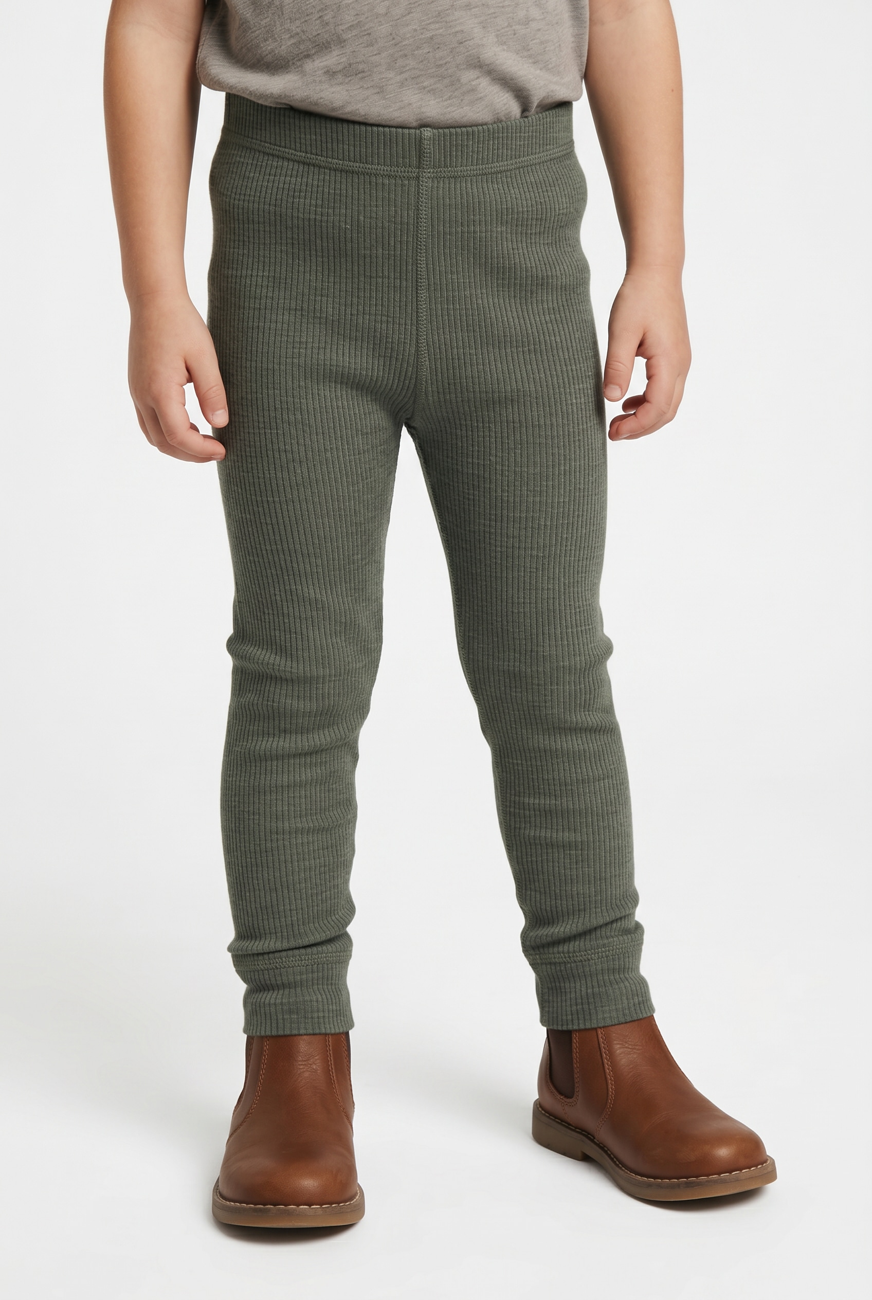 Name It Leggings "NMNWAX WOOL RIB LEGGING NOOS" aus reiner Merinowolle