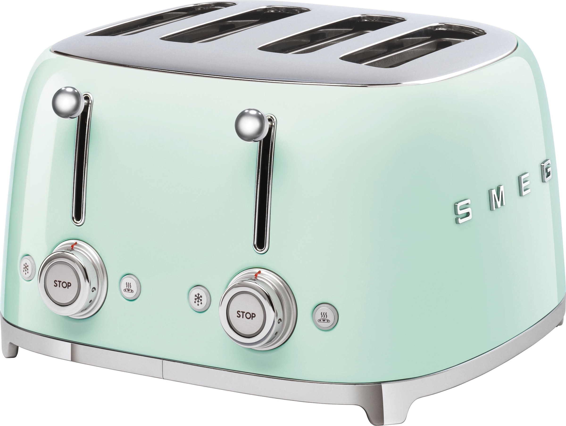 Smeg Toaster "TSF03PGEU", 4 kurze Schlitze, 3000 W