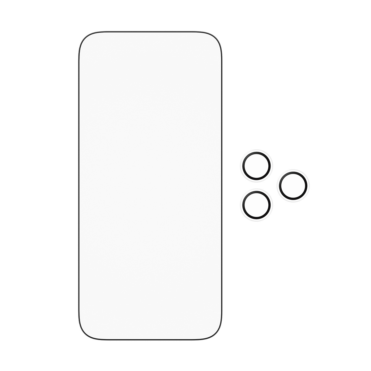 CARE by PanzerGlass Displayschutzglas »2-in-1 Protection Essentials Bundle«, für Apple iPhone 17 Pro Max, Displayschutzfolie, Schutzfolie, Bildschirmschutz, kratz- & stoßfest