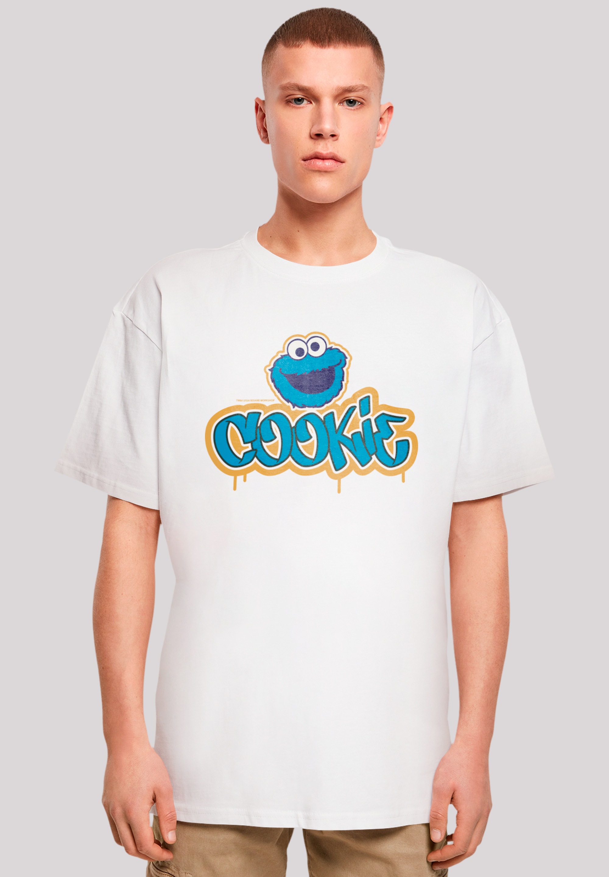 F4NT4STIC T-Shirt "Sesamstraße Cookie Graffiti Logo", Premium Qualität günstig online kaufen