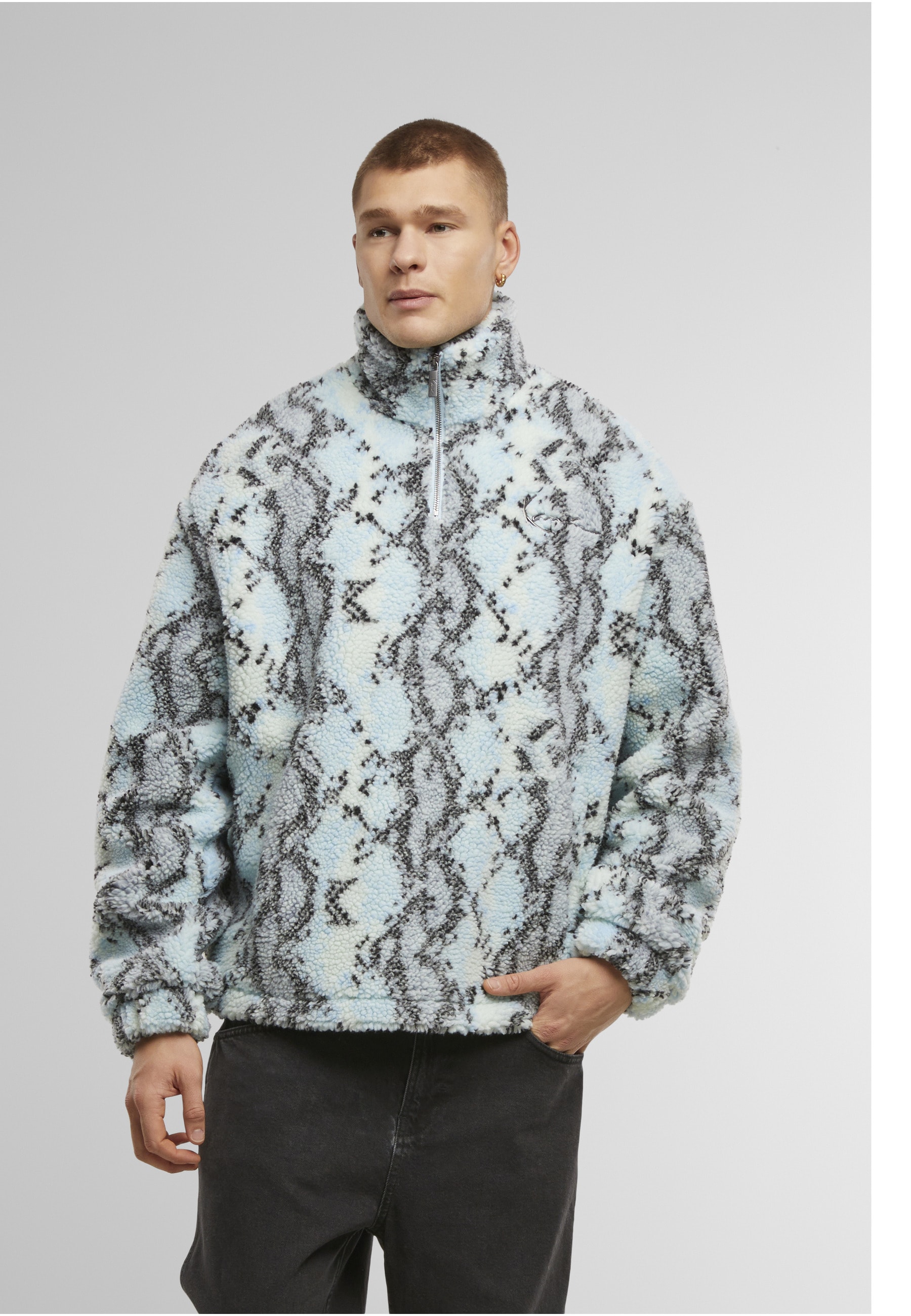 Karl Kani Winterjacke »Karl Kani Metal Signature Snake Teddy Troyer« 1 Stk. tlg. ohne Kapuze