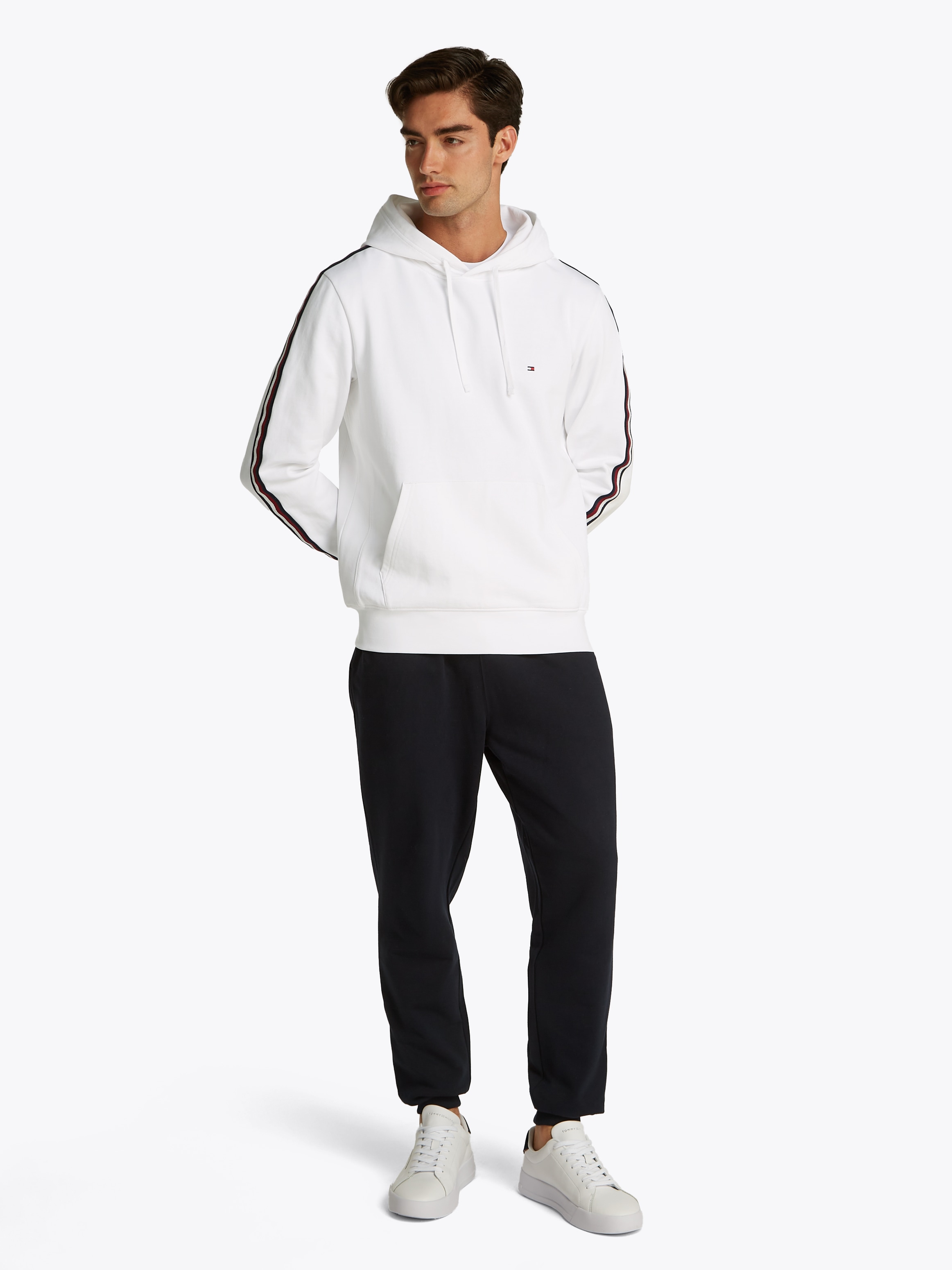 Tommy Hilfiger Hoodie »GLOBAL STRIPE HOODY«, mit Streifen in Tommy farbe auf dem Ärmel