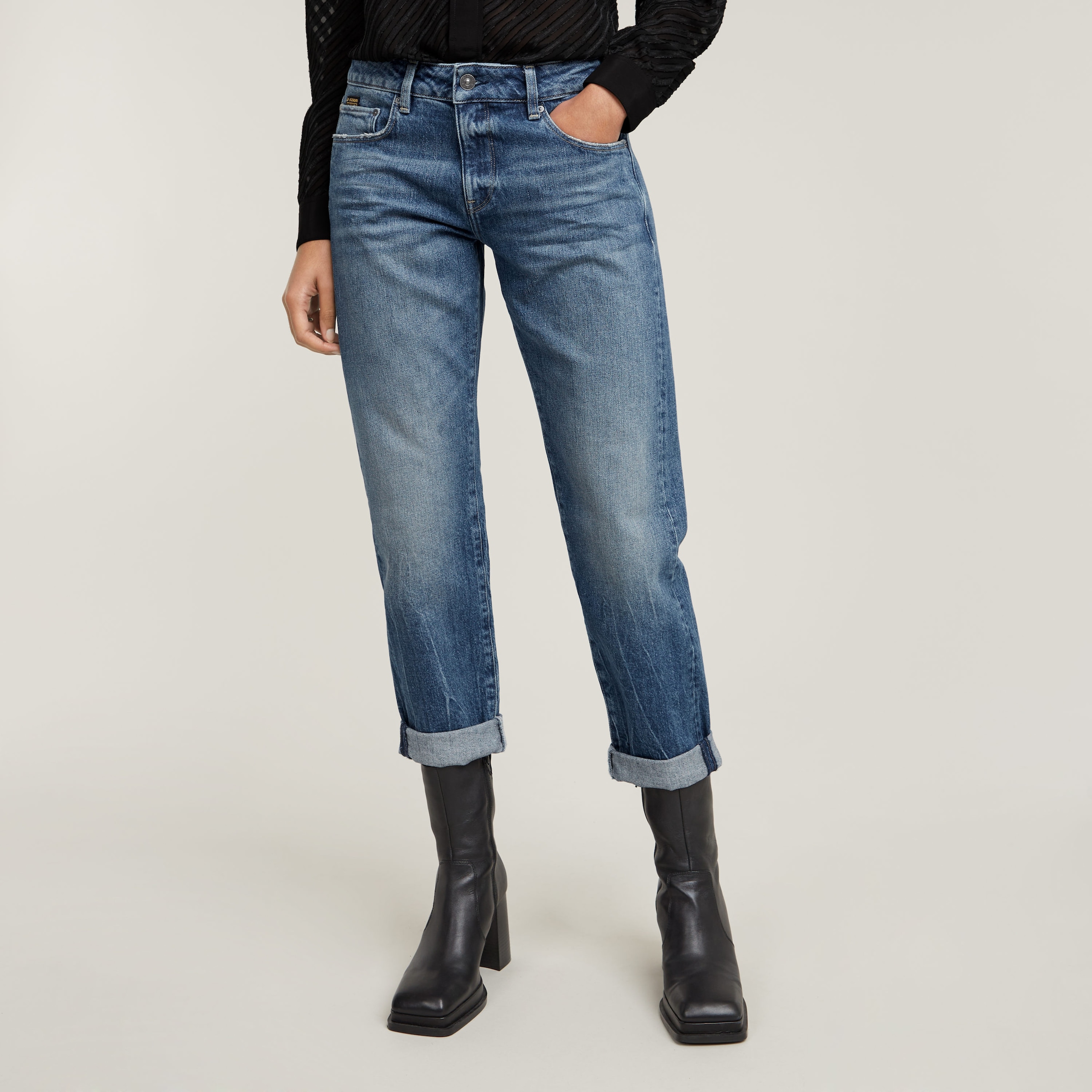 G-STAR Boyfriend-Jeans "Kate", Baumwollstretch Denim Qualität für hohen Tragekomfort