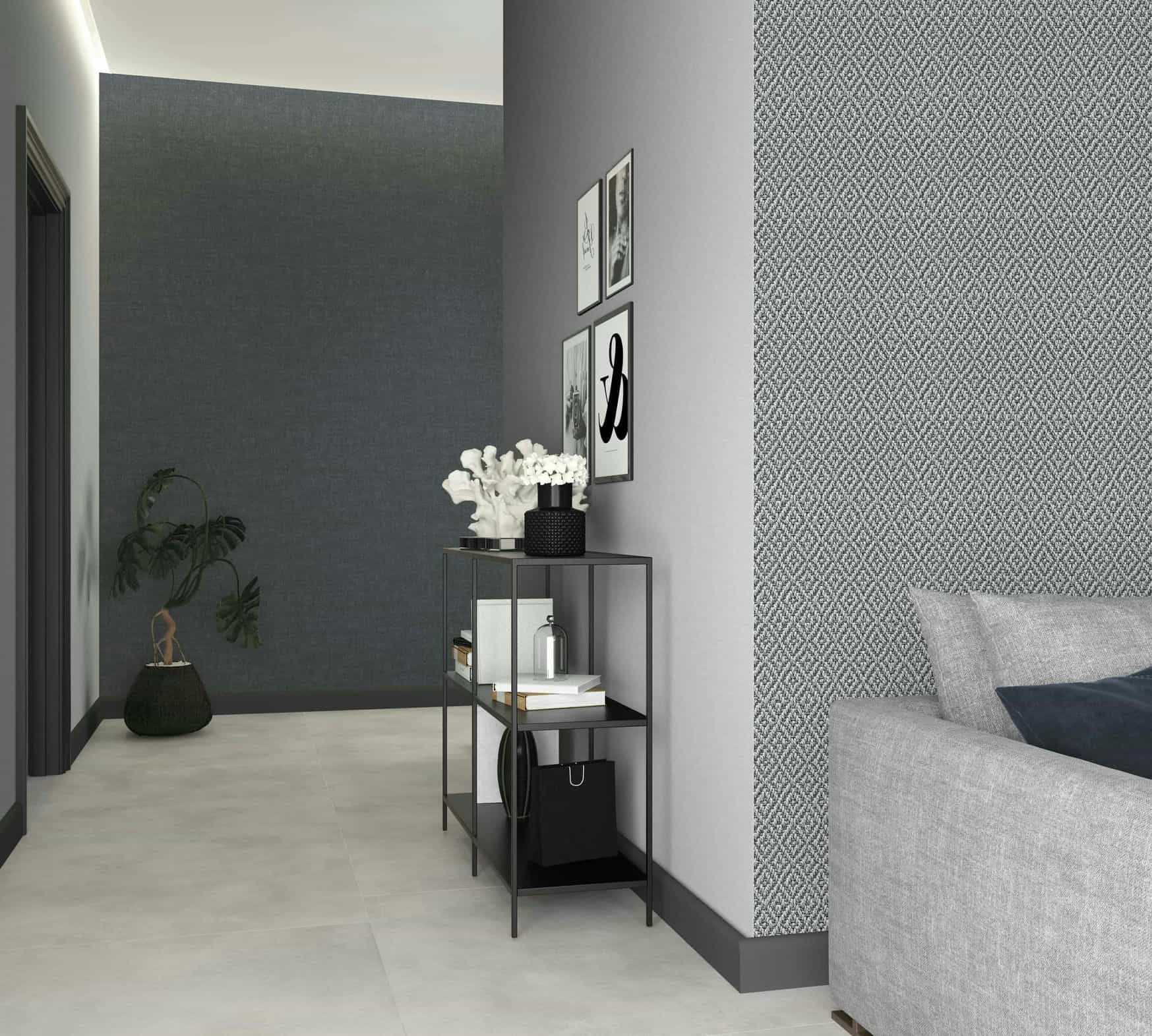Marburg Vliestapete "Tapete Nature Grid" 3D-Optik geprägt moderne Vliestapete für Wohnzimmer Schlafzimmer Küche