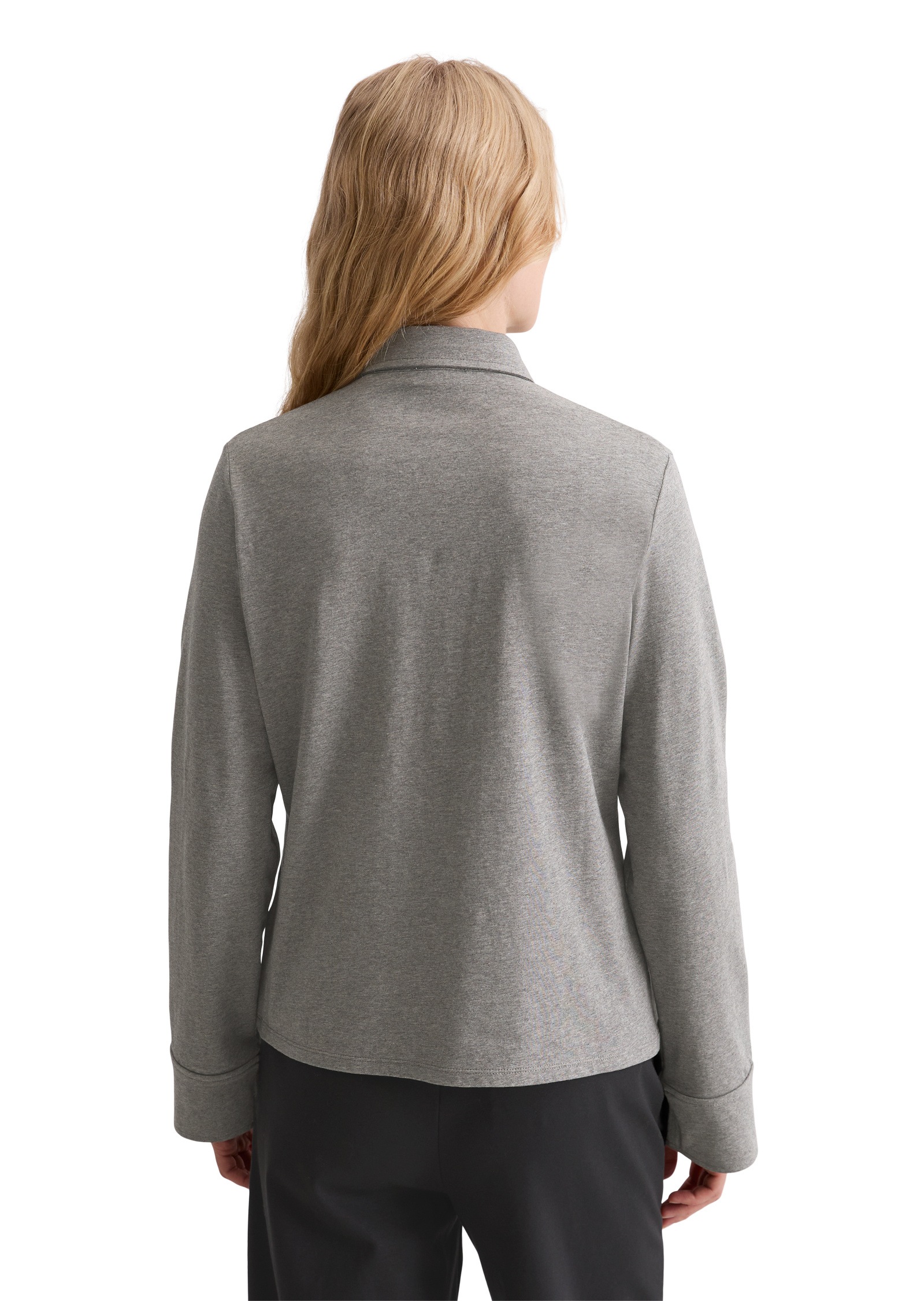 Thumbnail - Marc OPolo Langarmbluse "aus Organic-Cotton-Stretch"