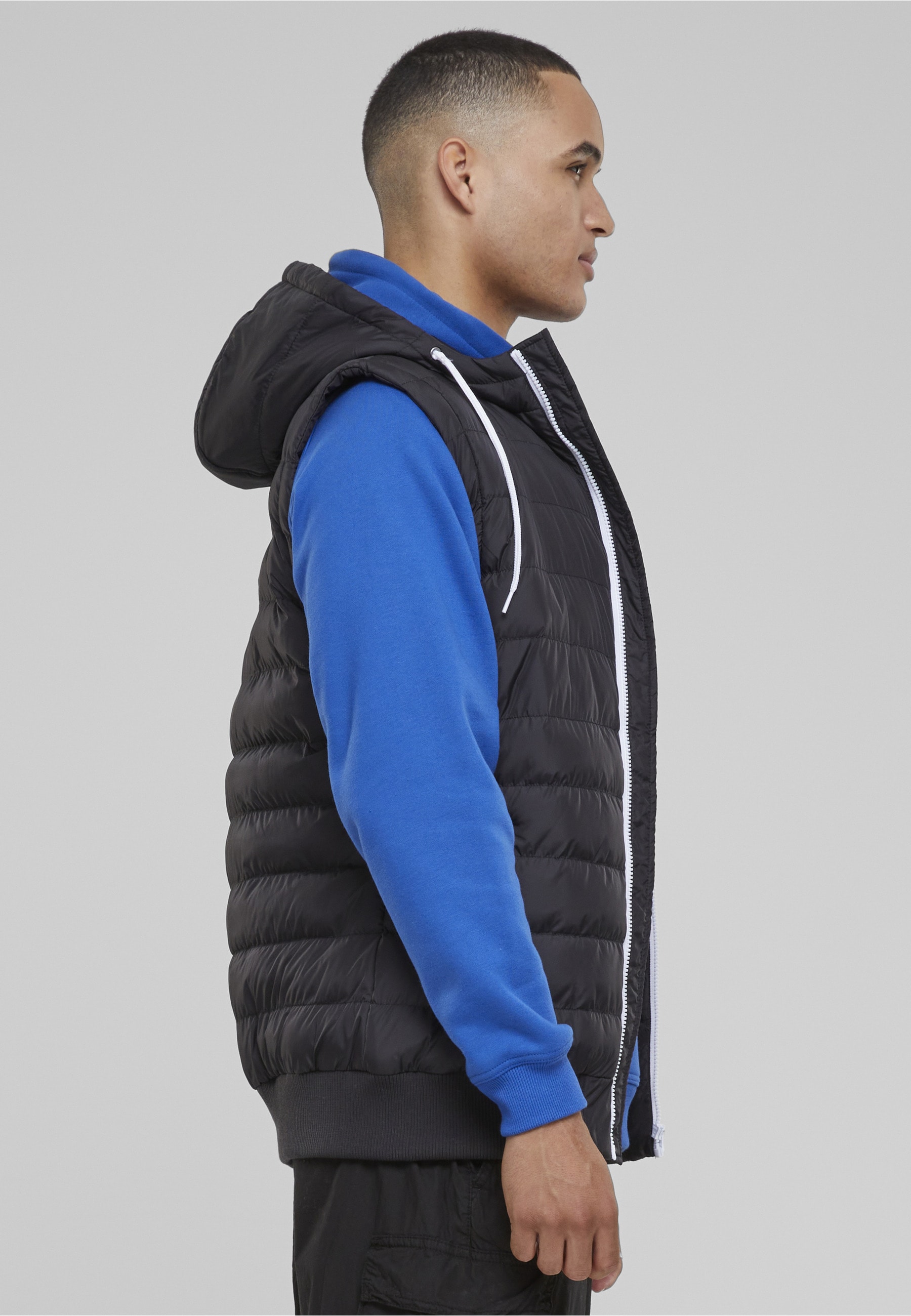 URBAN CLASSICS Jerseyweste »Urban Classics Herren Small Bubble Hooded Vest« 1 Stk.
