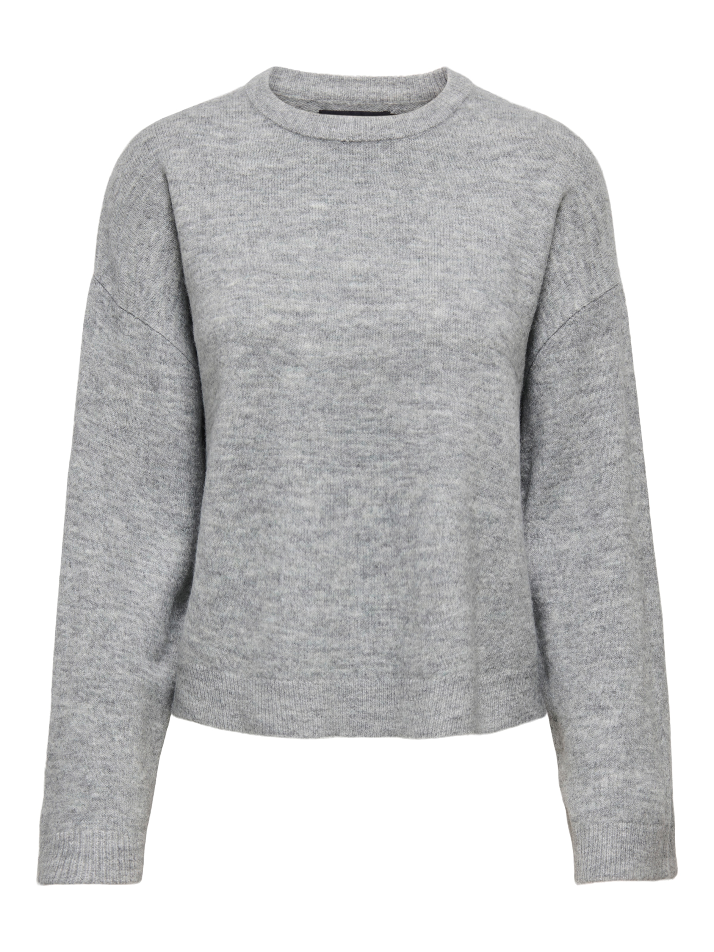 ONLY Rundhalspullover »ONLSIMONI L/S O-NECK PULLOVER KNT NOOS« Materialmix, regular fit