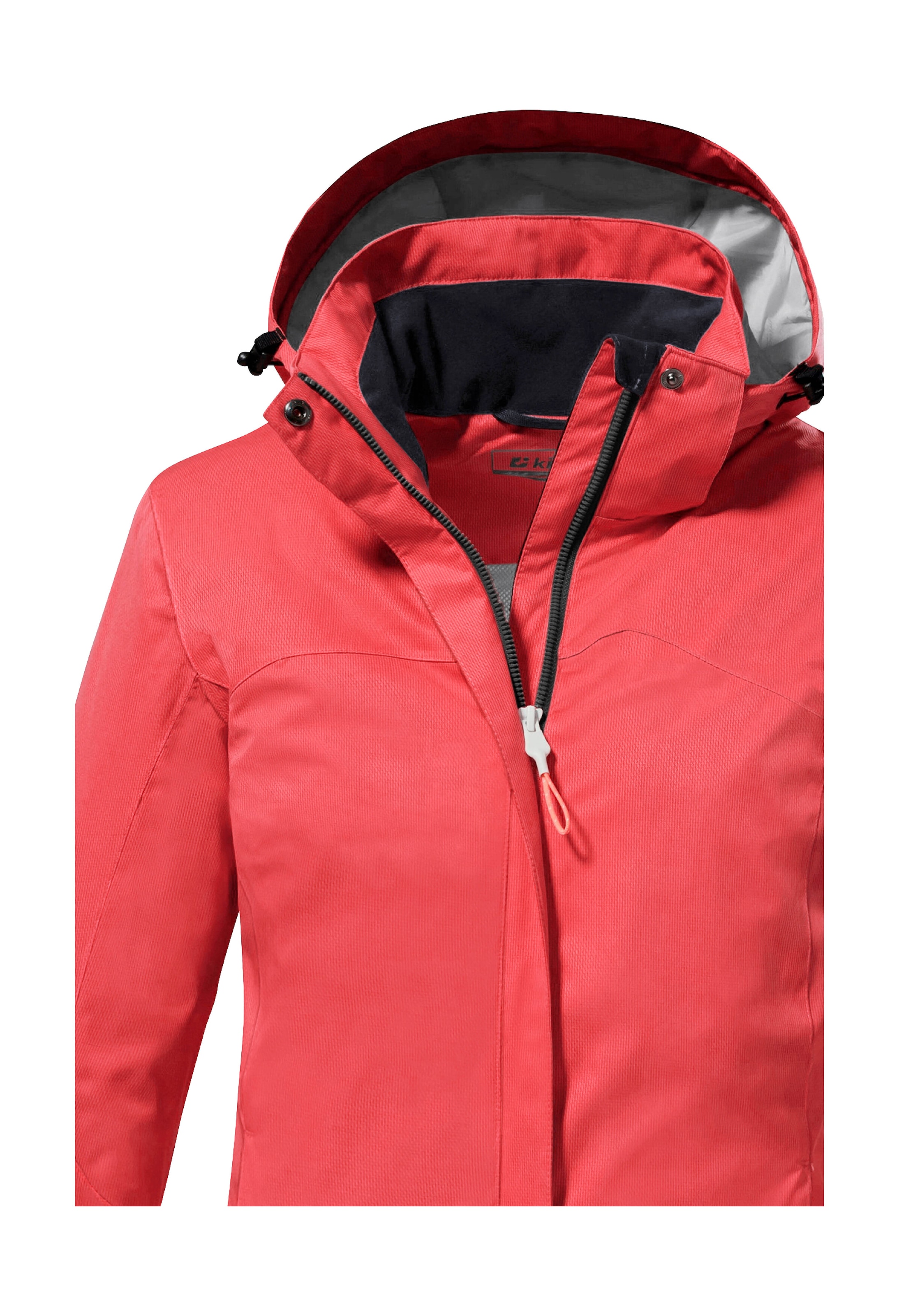 Killtec Outdoorjacke »KOS 133 WMN JCKT«, Wasser- und winddichte Damenjacke mit abnehmbarer Kapuze, PFAS-frei