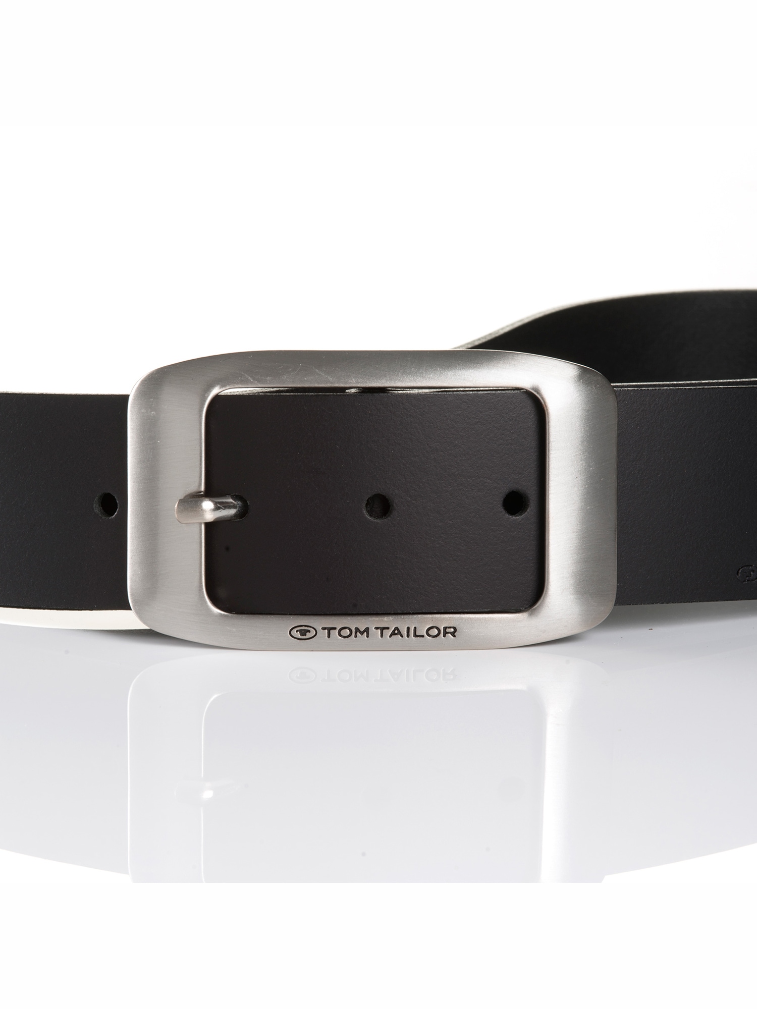 TOM TAILOR Ledergürtel »TTAMY«, (1 St.), 4 cm breiter Damengürtel, modisch vielseitig