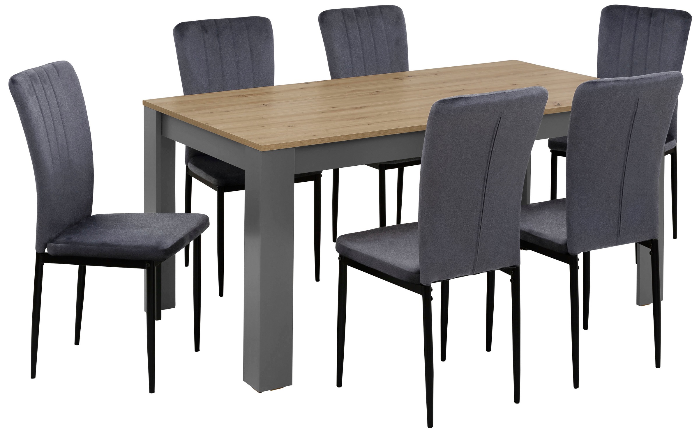 Home affaire Essgruppe "Bergamo Tisch Stühle Speisezimmer Bestseller" Set, günstig online kaufen