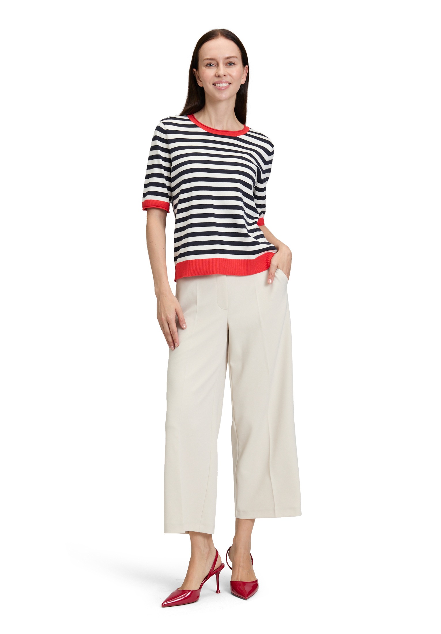 Betty Barclay Kurzarmshirt »Betty Barclay Damen Basic-Pullover mit Streifen«, (1 tlg.)
