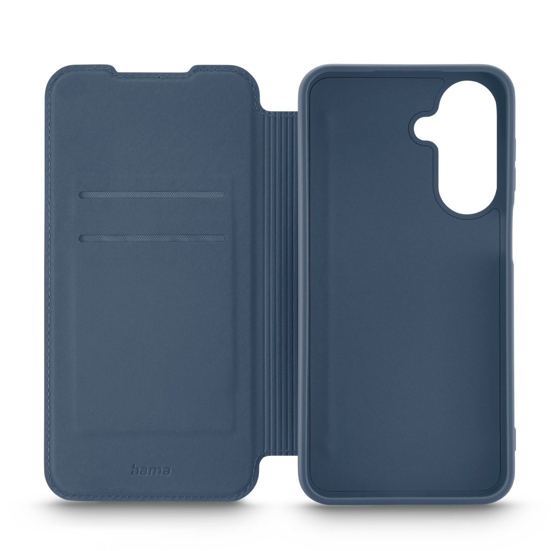 Hama Smartphone-Hülle »Handytasche für Samsung Galaxy A27 5G Blau« 2 Kartenfächer, Rubber-Finish, Kratzschutz, Flap-Verschluss