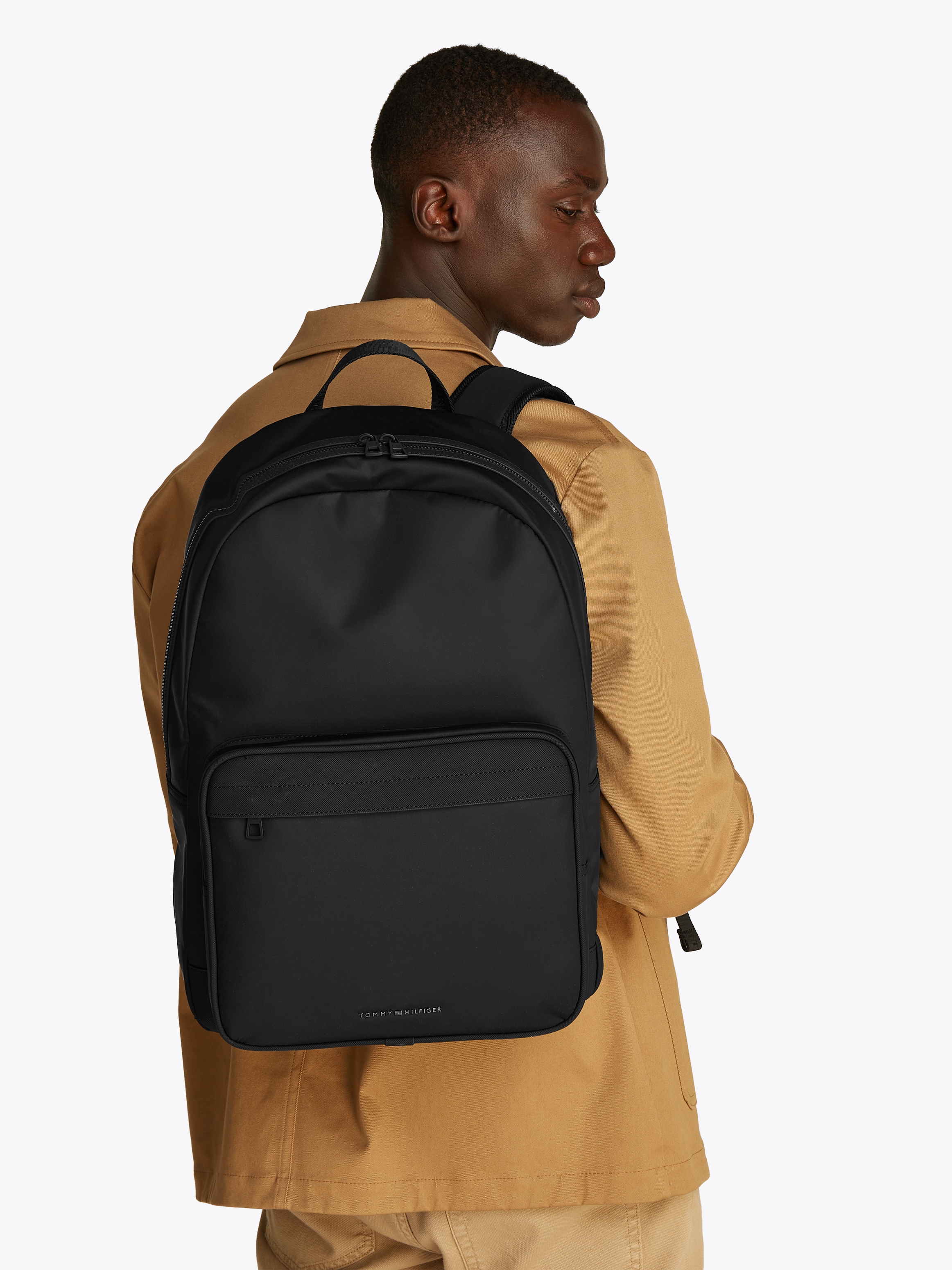 Tommy Hilfiger Freizeitrucksack »TH REPREVE BACKPACK«, Men Rucksack, Arbeits-Rucksack mit verstellbaren Schultergurten