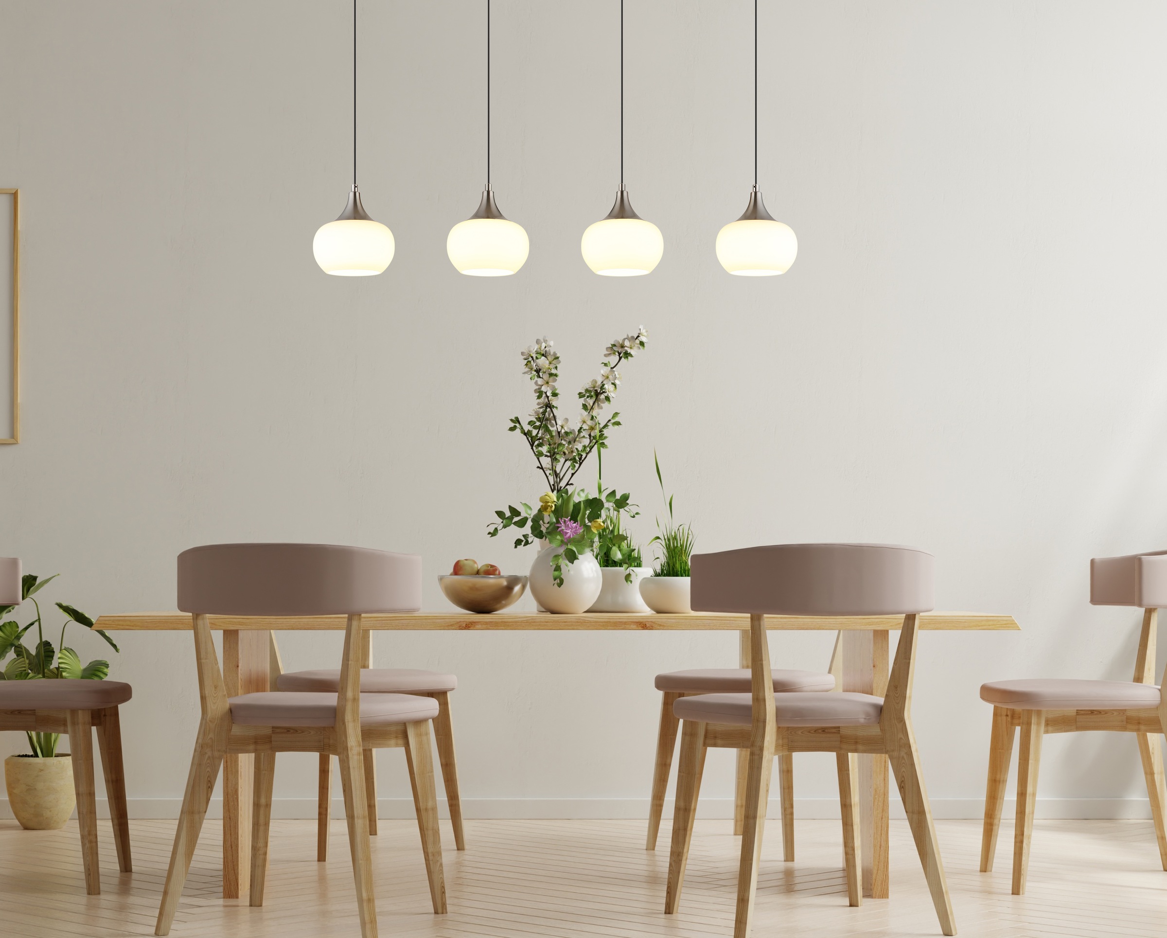 NOWA Hängeleuchte »LUI« LED-Modul 1 Stk. Warmweiß LED-Hängeleuchte, dimmbar, Soft-Lift, elegant & funktional