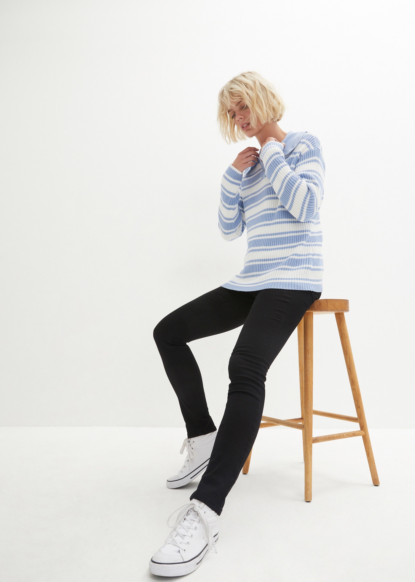 bonprix Skinny-fit-Jeans »Skinny Jeans High Waist, Shaping Thermojeans« Thermojeans mit Shaping Effekt