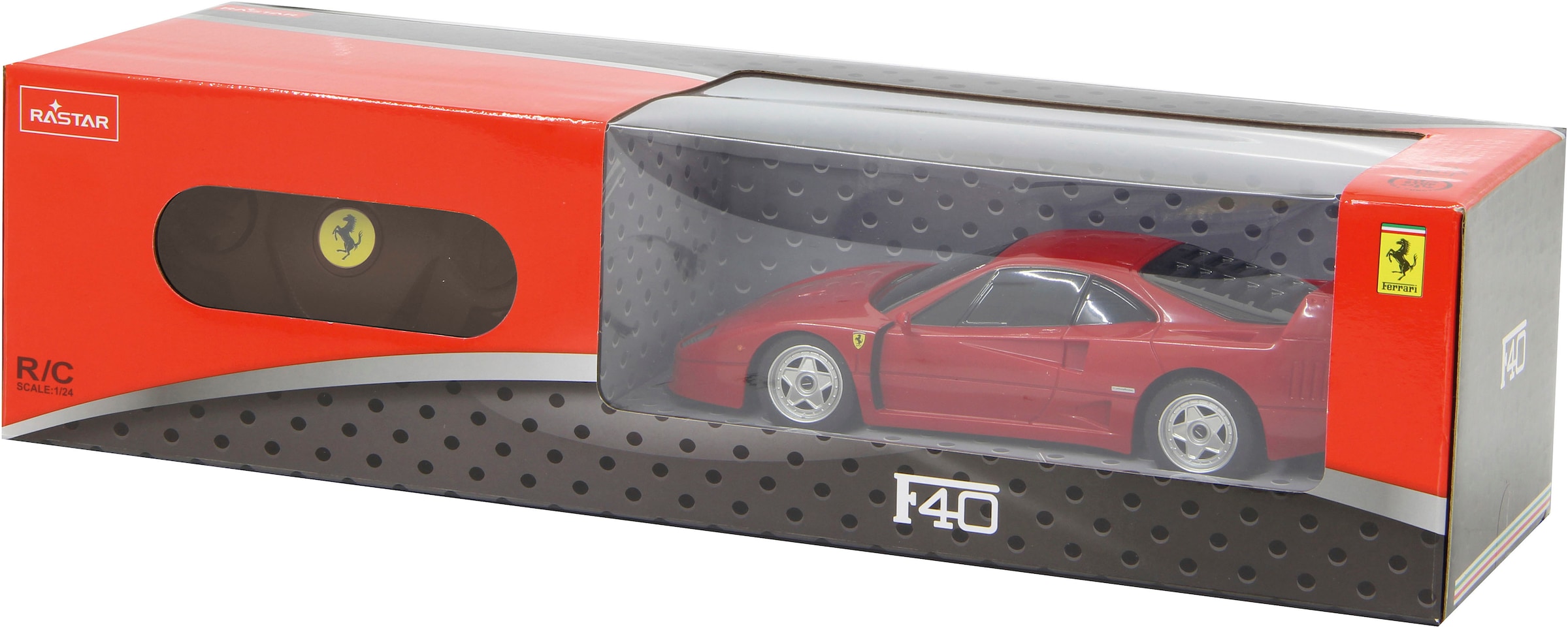 Jamara RC-Auto »Deluxe Cars, Ferrari F40, 1:24, rot, 2,4GHz«