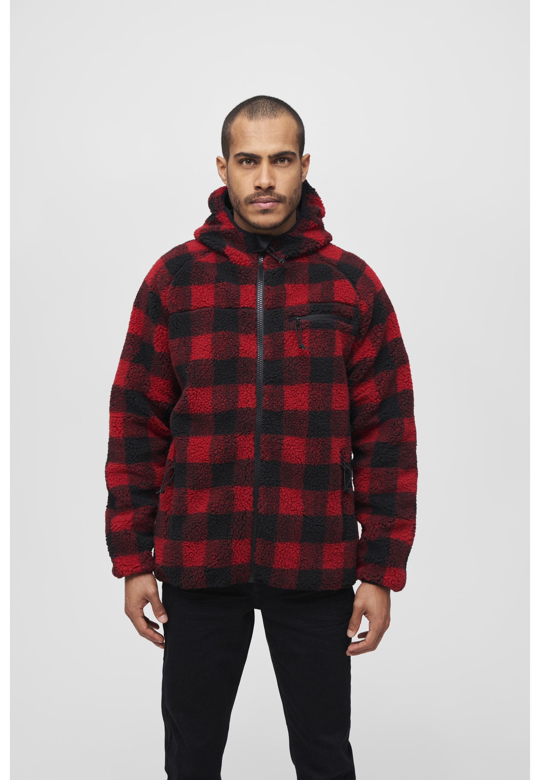 Brandit Anorak »Brandit Herren Teddyfleece Worker Jacket« 1 Stk. tlg. mit Kapuze