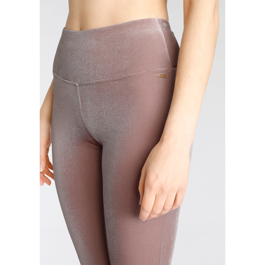 LASCANA Leggings, in weicher, elastischer Samtoptik