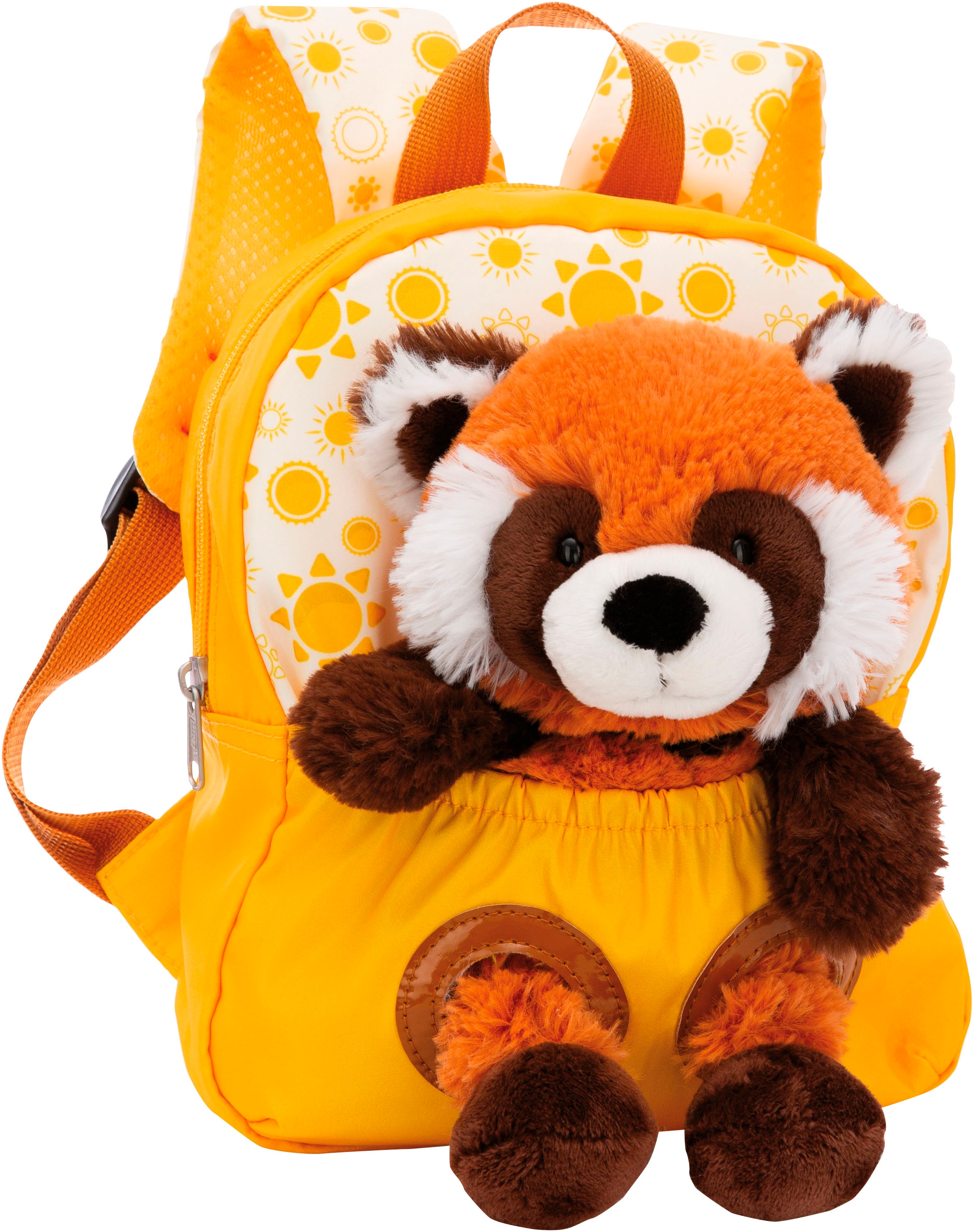 Nici Kinderrucksack "Travel Friends, Rucksack mit Plüsch Roter Panda, 25 cm"