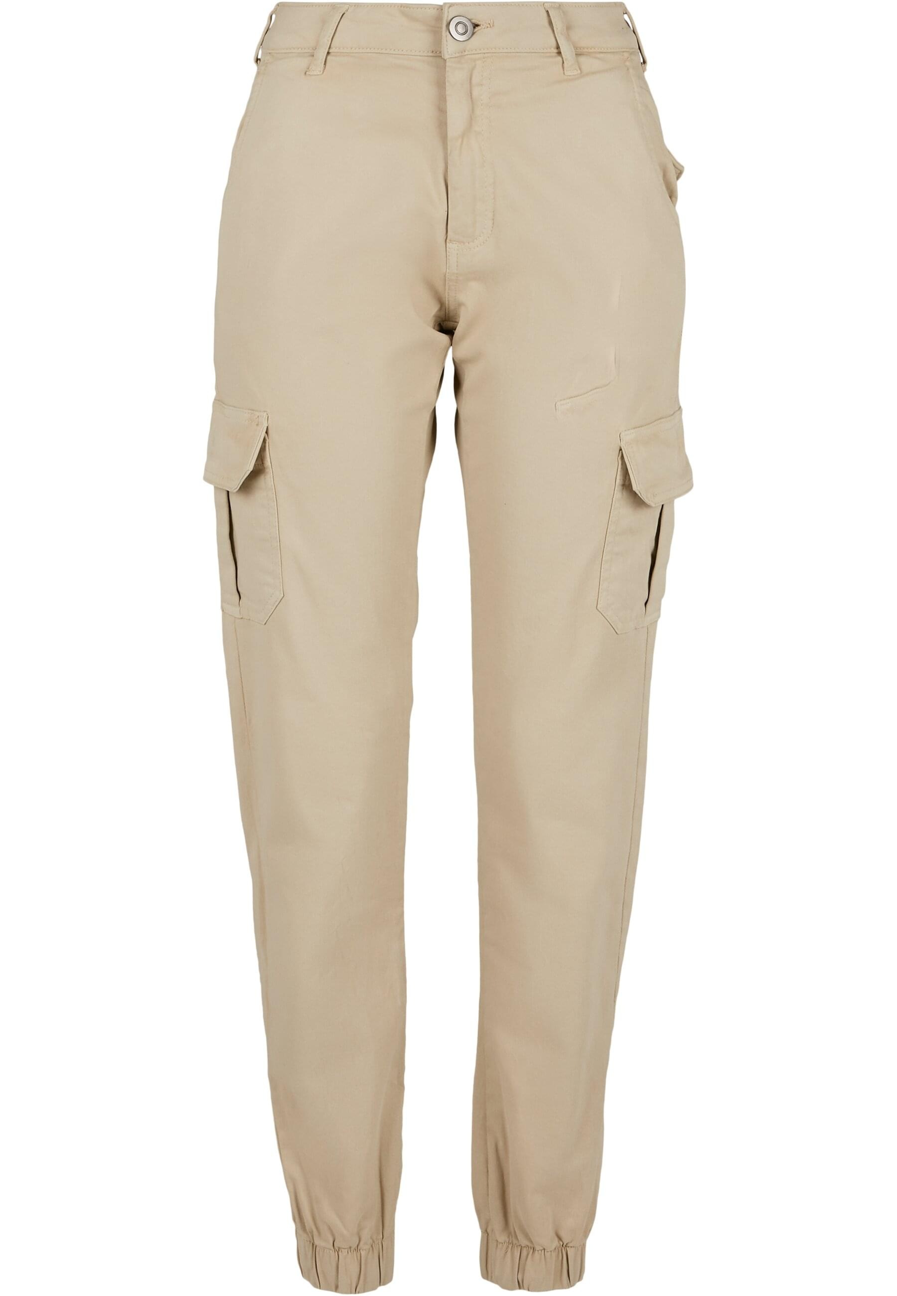 URBAN CLASSICS Cargohose "Urban Classics Damen Ladies High Waist Cargo Pants", (1 tlg.)