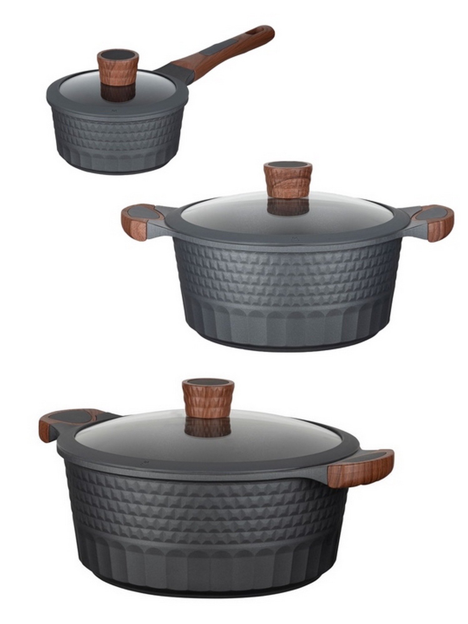 RESTO Kitchenware Topf-Set "Capella mit Deckel, antihaftbeschichtet und spü günstig online kaufen