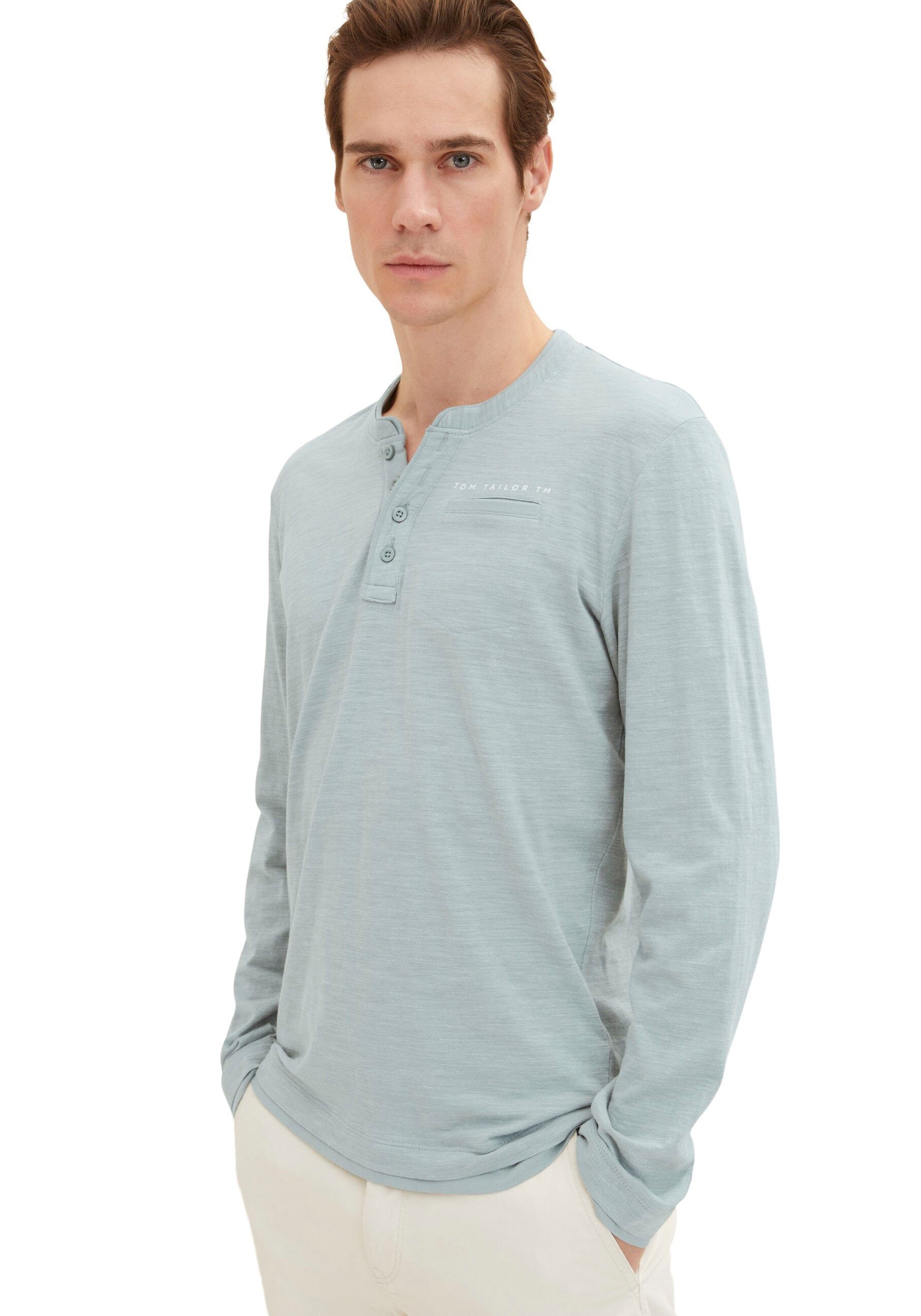 TOM TAILOR BAUR kaufen Langarmshirt, | ▷ mit Rundhalsausschnitt