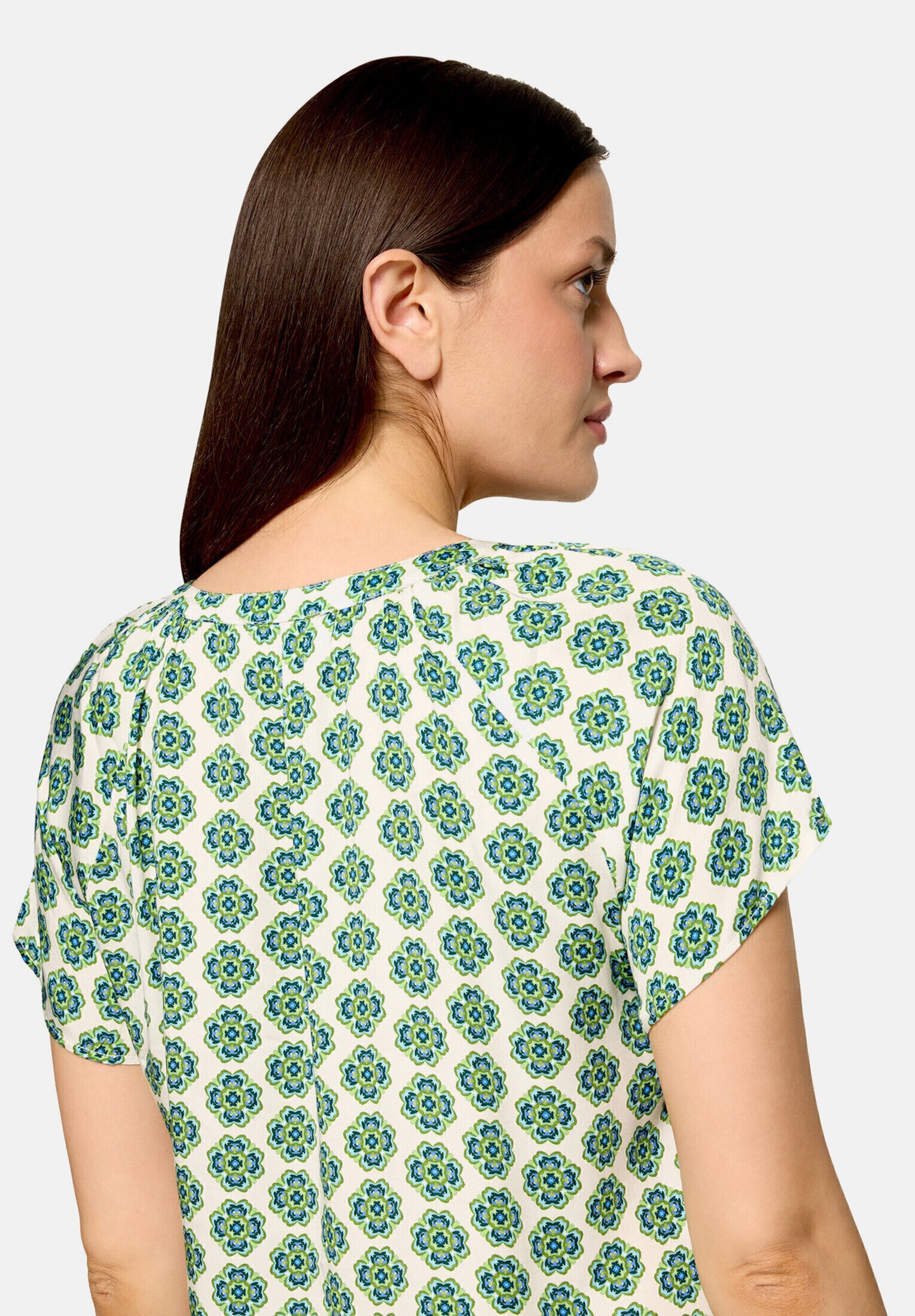 Cartoon Shirtbluse »Damen mit Rüschen«
