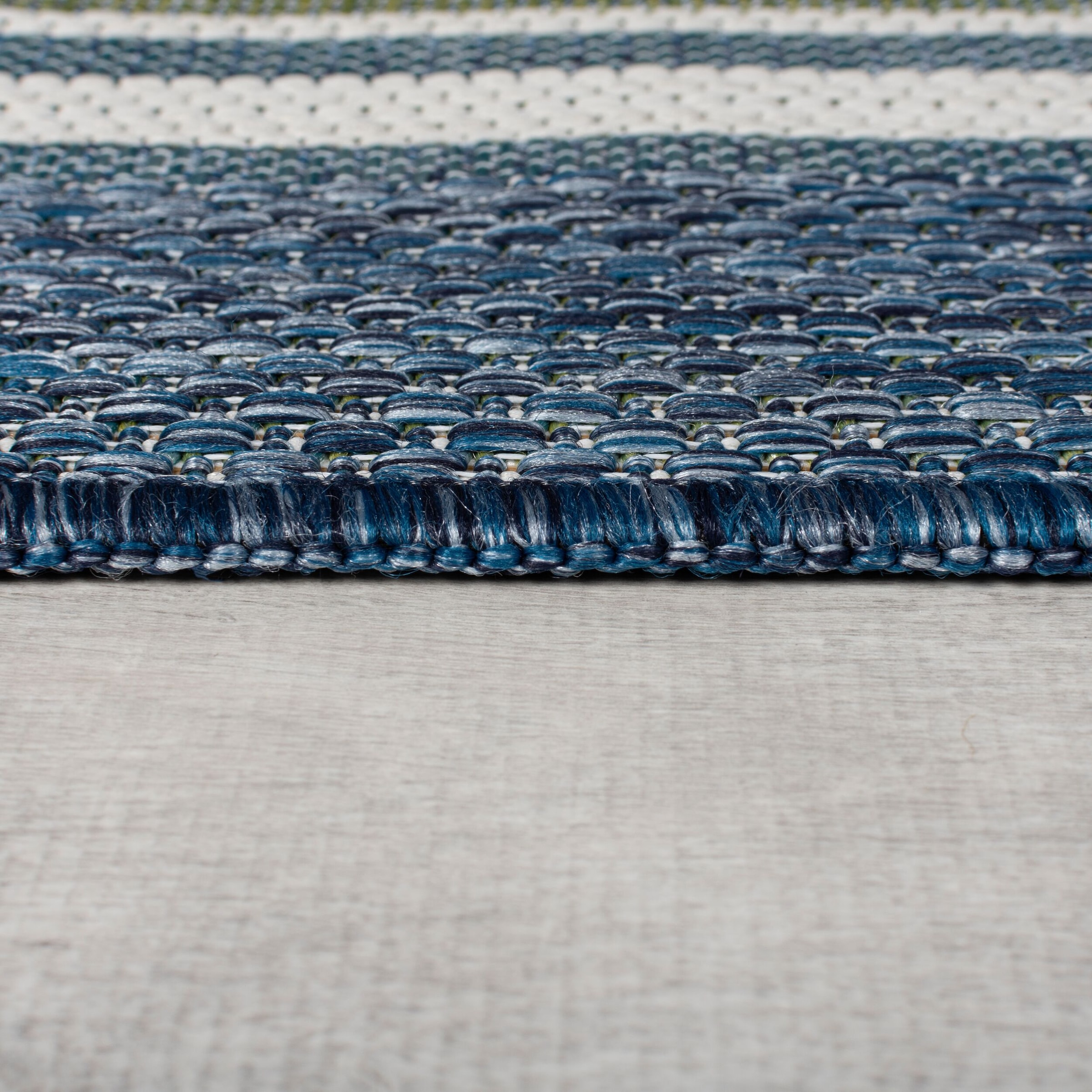 FLAIR RUGS Teppich »Roma Stripe«, rechteckig, 4 mm Höhe, Roma Stripe Indoor Outdoor-Teppichläufer