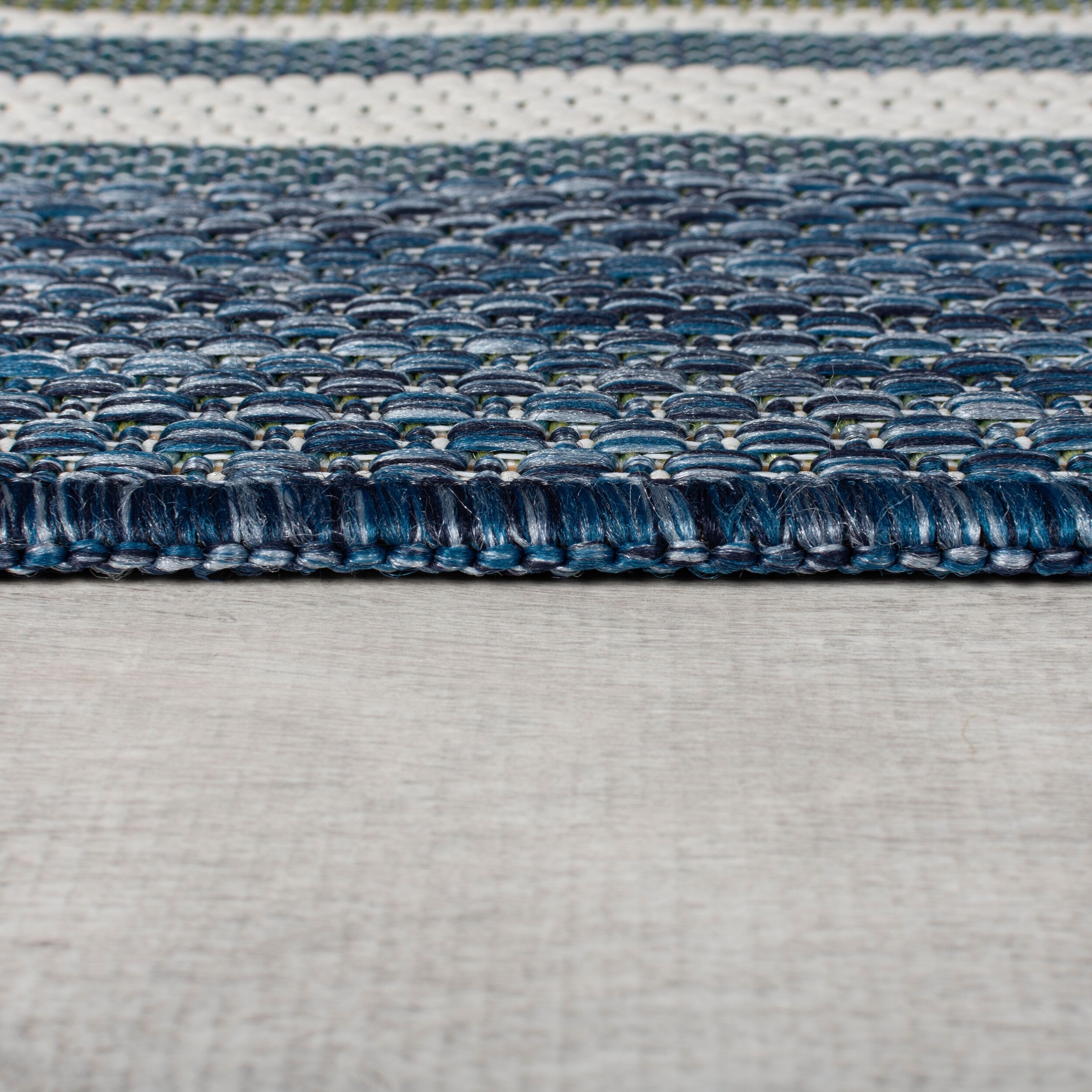 Flair Rugs Roma Stripe Runner Blue 80x230cm 3