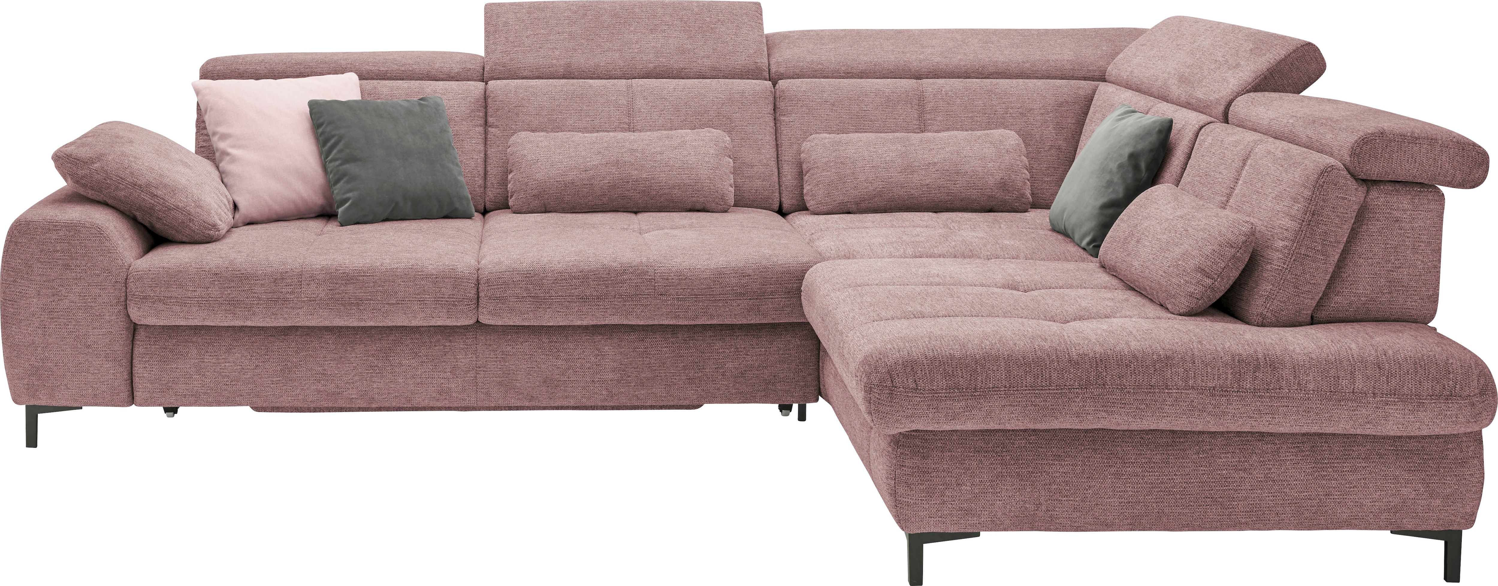 set one by Musterring Ecksofa Kaltschaumpolsterung, Flachgewebe, whlw. mit Funktionen, Sitzhöhe 49