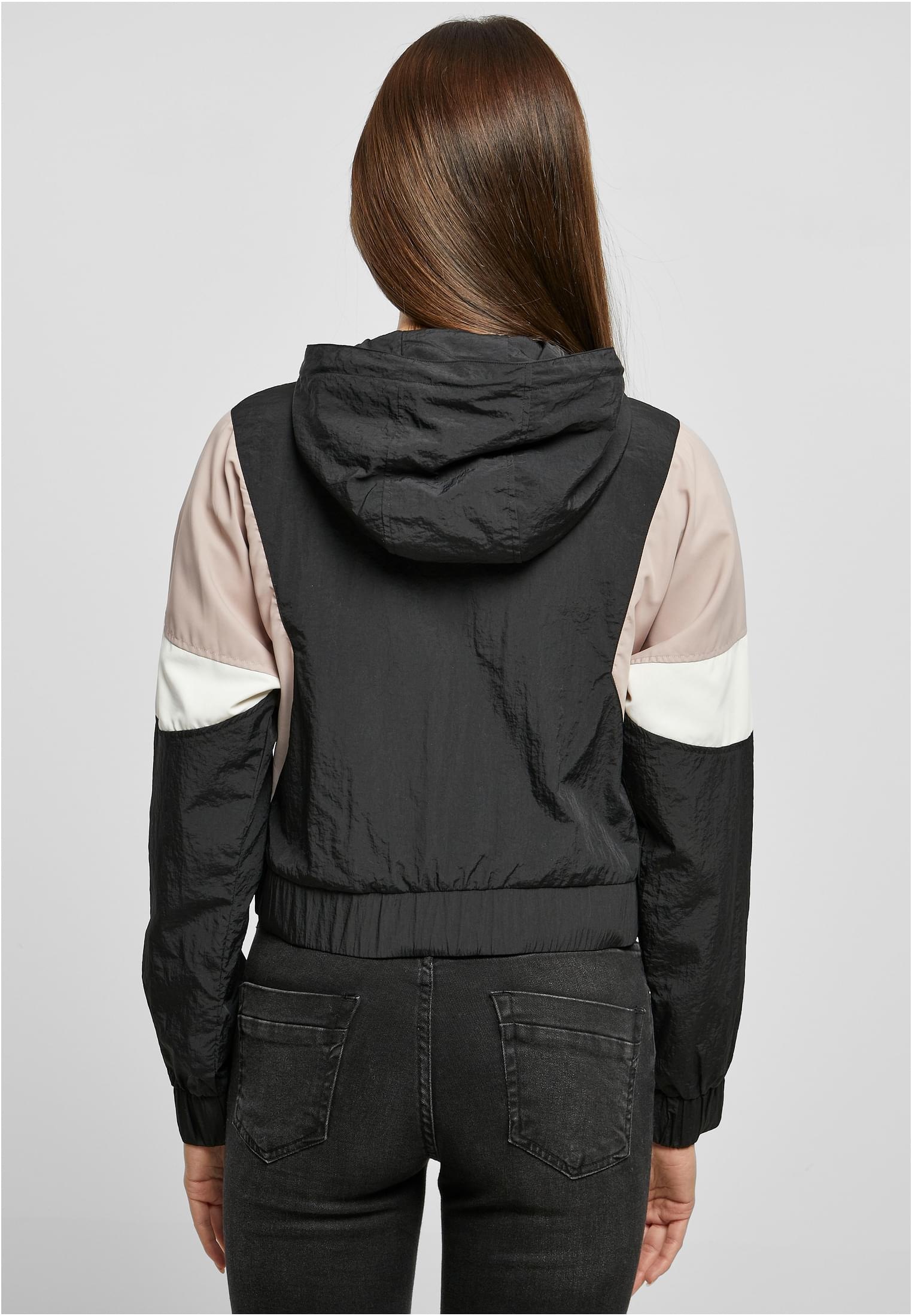 URBAN CLASSICS (1 Ladies online kaufen | Kapuze Short BAUR Jacket«, St.), 3-Tone Crinkle Outdoorjacke »Damen ohne