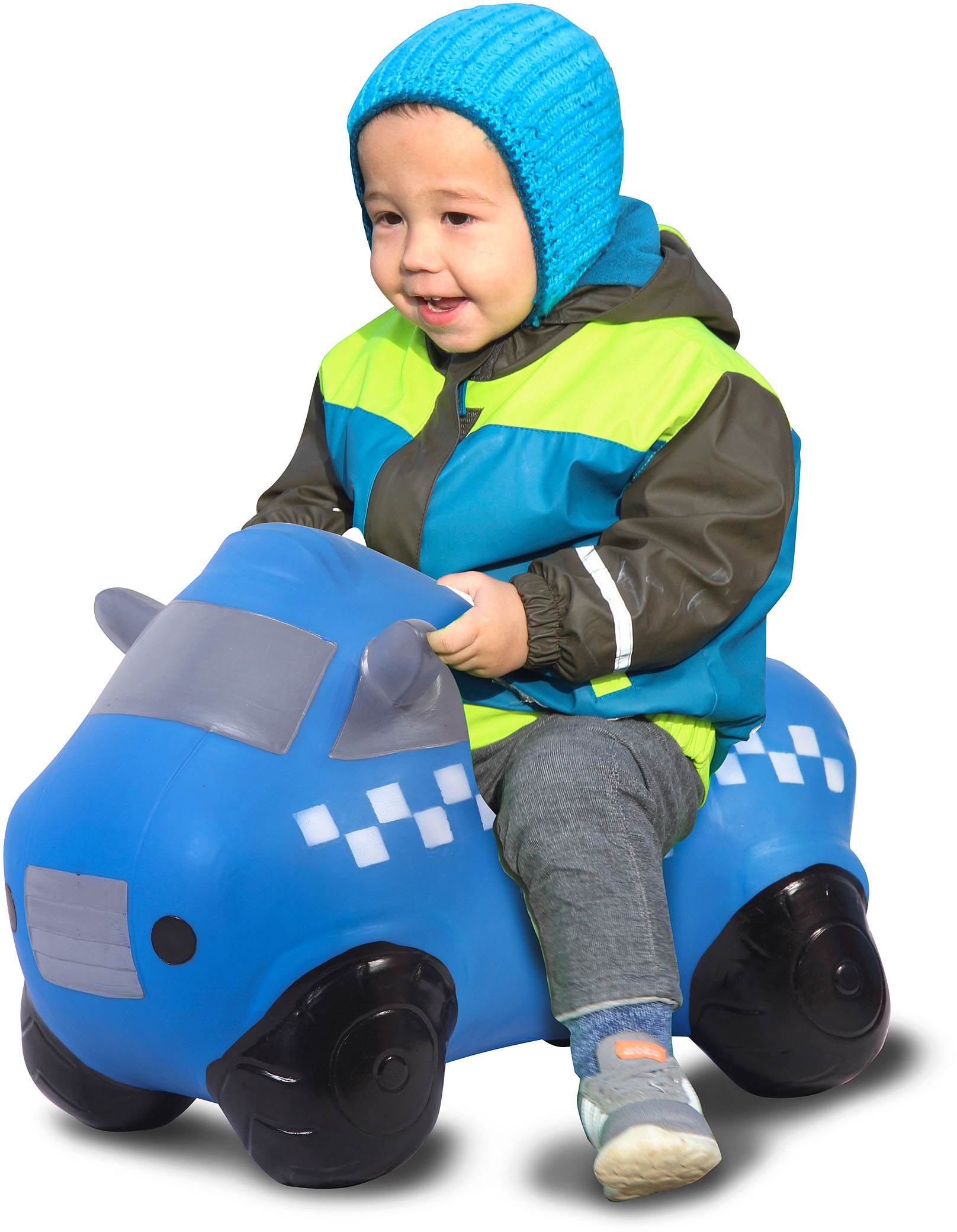 Jamara Hüpftier »Police Truck« inkl. Luftpumpe