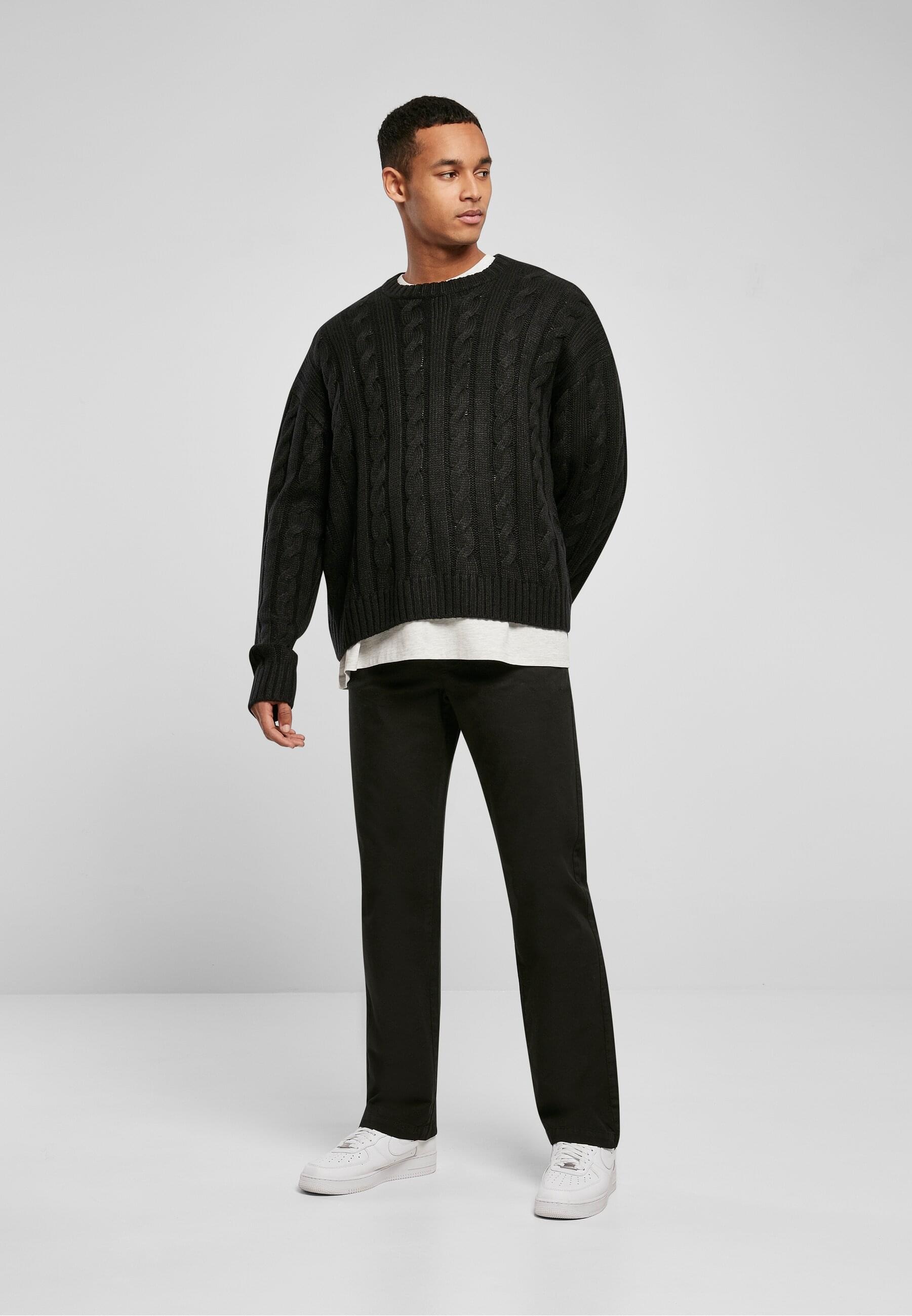 URBAN CLASSICS Rundhalspullover »Urban Classics Herren Boxy Sweater«, (1 tlg.)