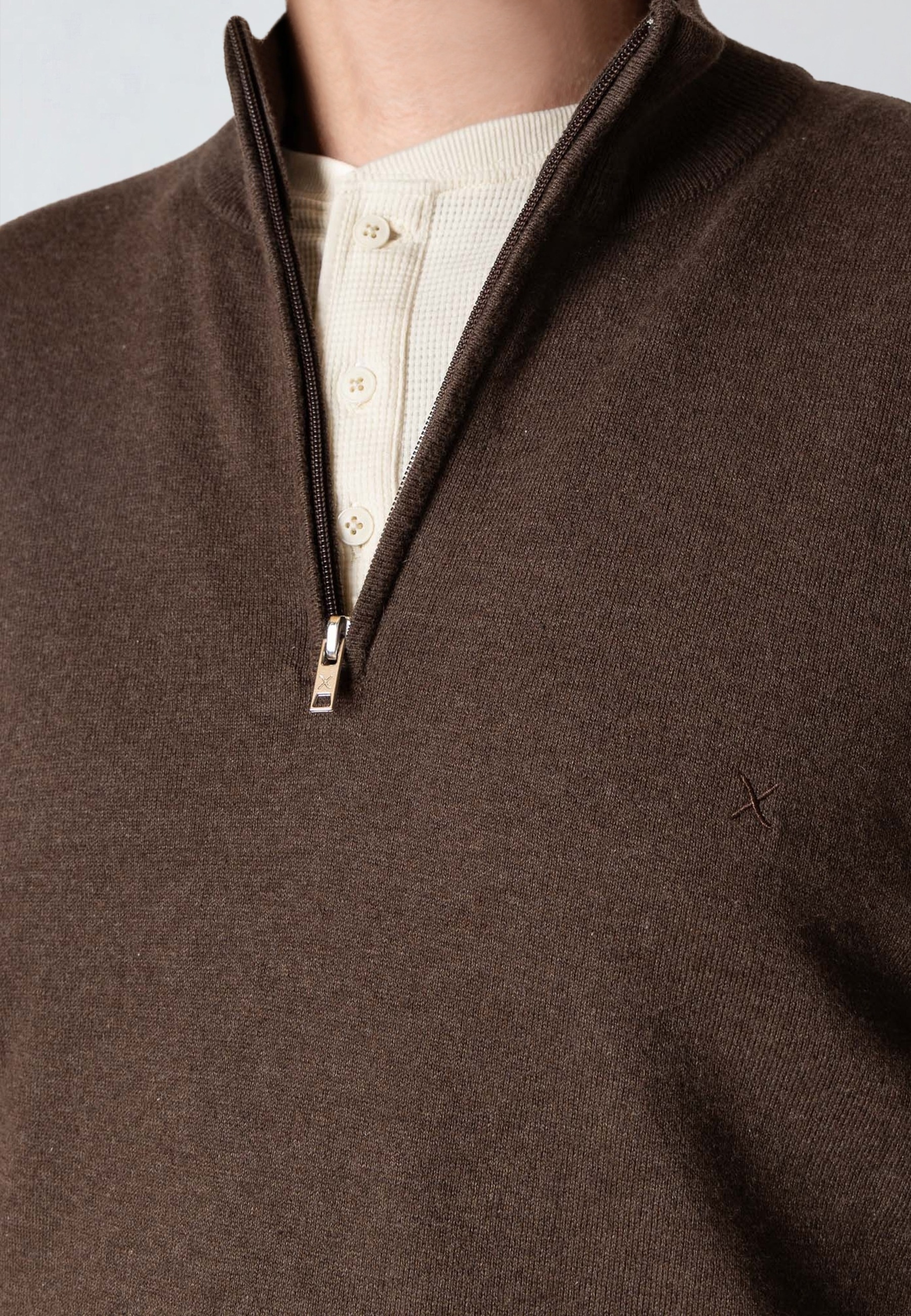 Clean Cut Copenhagen Sweater »Clean Cut Copenhagen Claude Half-Zip Knit«, 1 Stk.
