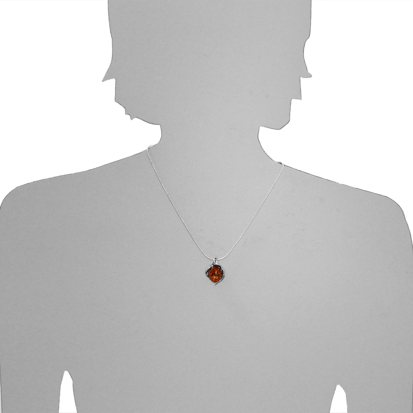 OSTSEE-SCHMUCK Kettenanhänger »- Gleiter-Mona - Silber 925/000 - Bernstein«