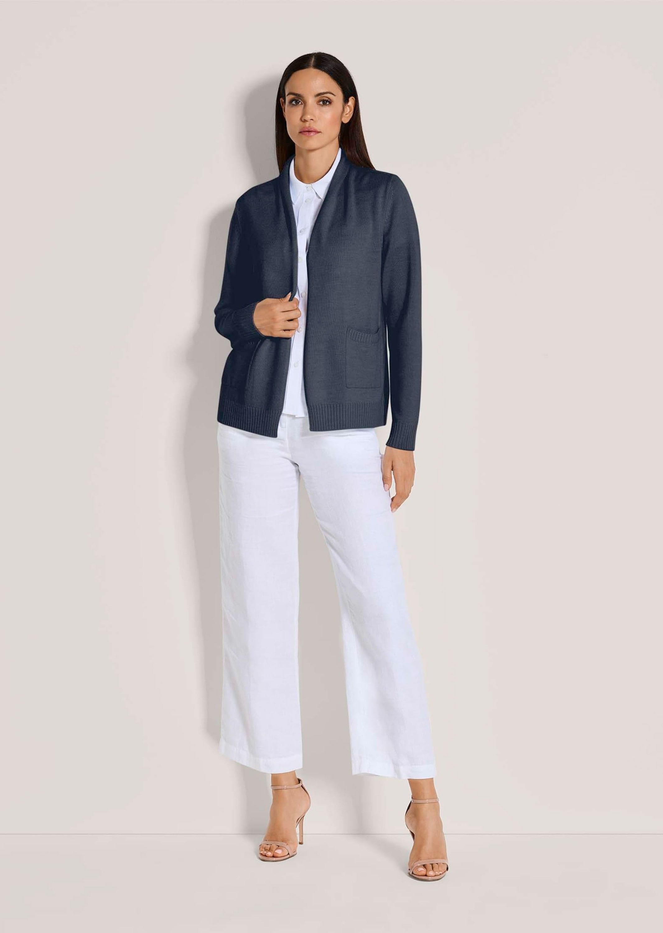 MADELEINE Strickjacke »Strickjacke Langarm Cardigan mit Schalkragen, Kaschmir«