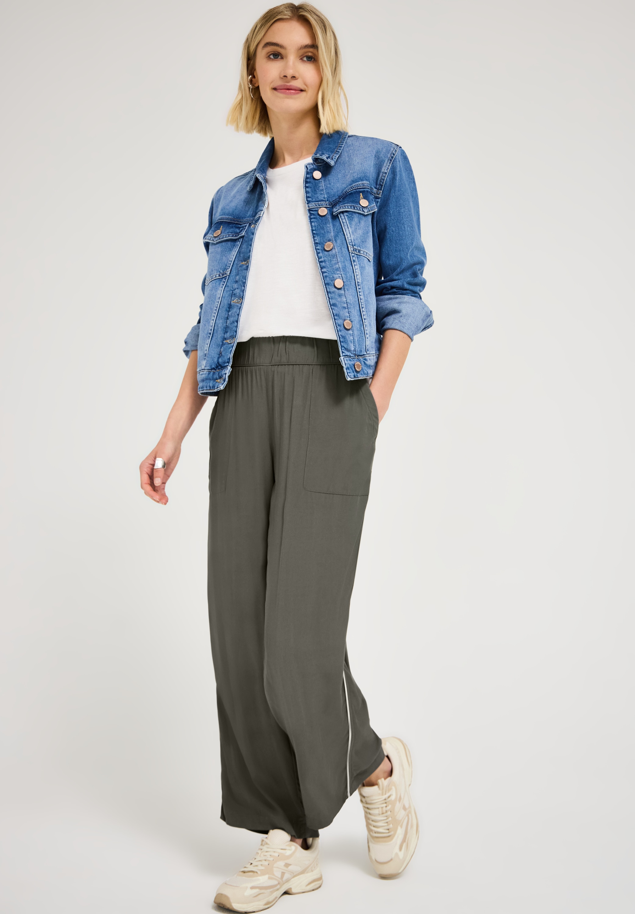STREET ONE STUDIO Culotte  satinierte Viskose