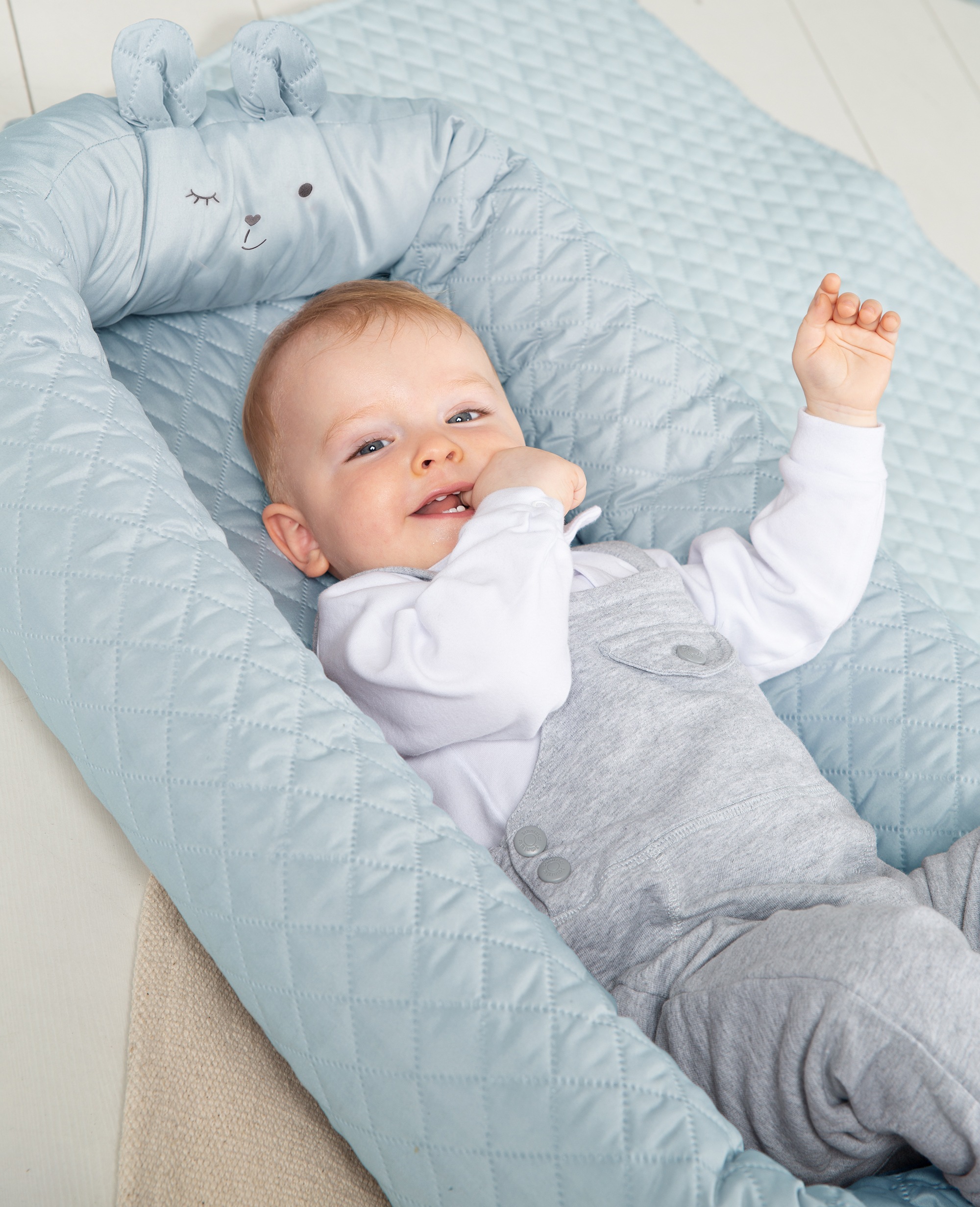 roba® Kuschelnest »Babylounge, roba style, Benny, hellblau«, 3in1