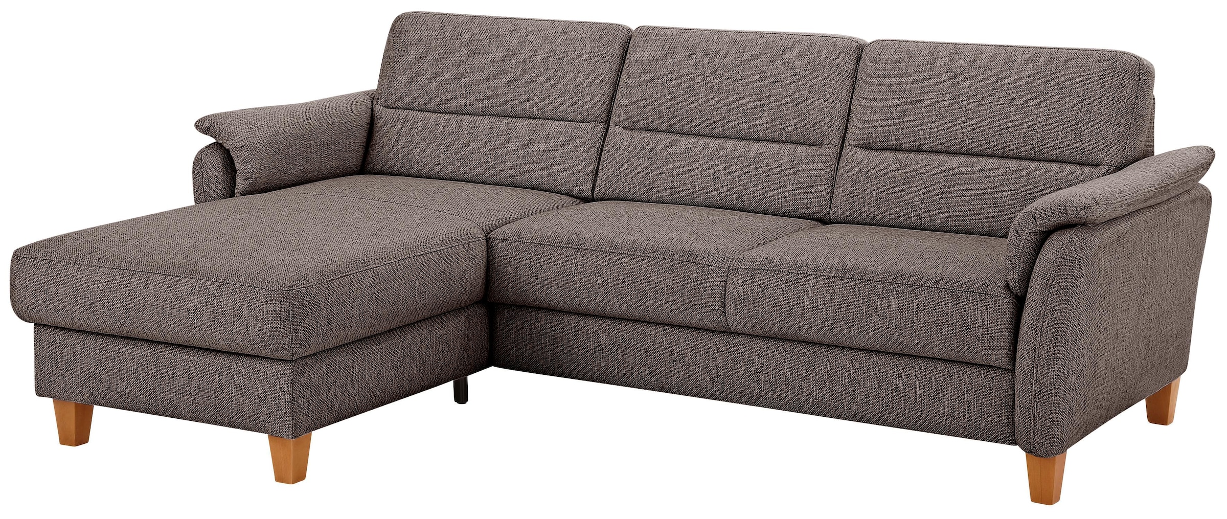 Home affaire Ecksofa "Palmera L-Form, B: 244 cm - OTTO. Verlässliche Qualität." optional Schlaffunktion & Bettkasten, Federkern