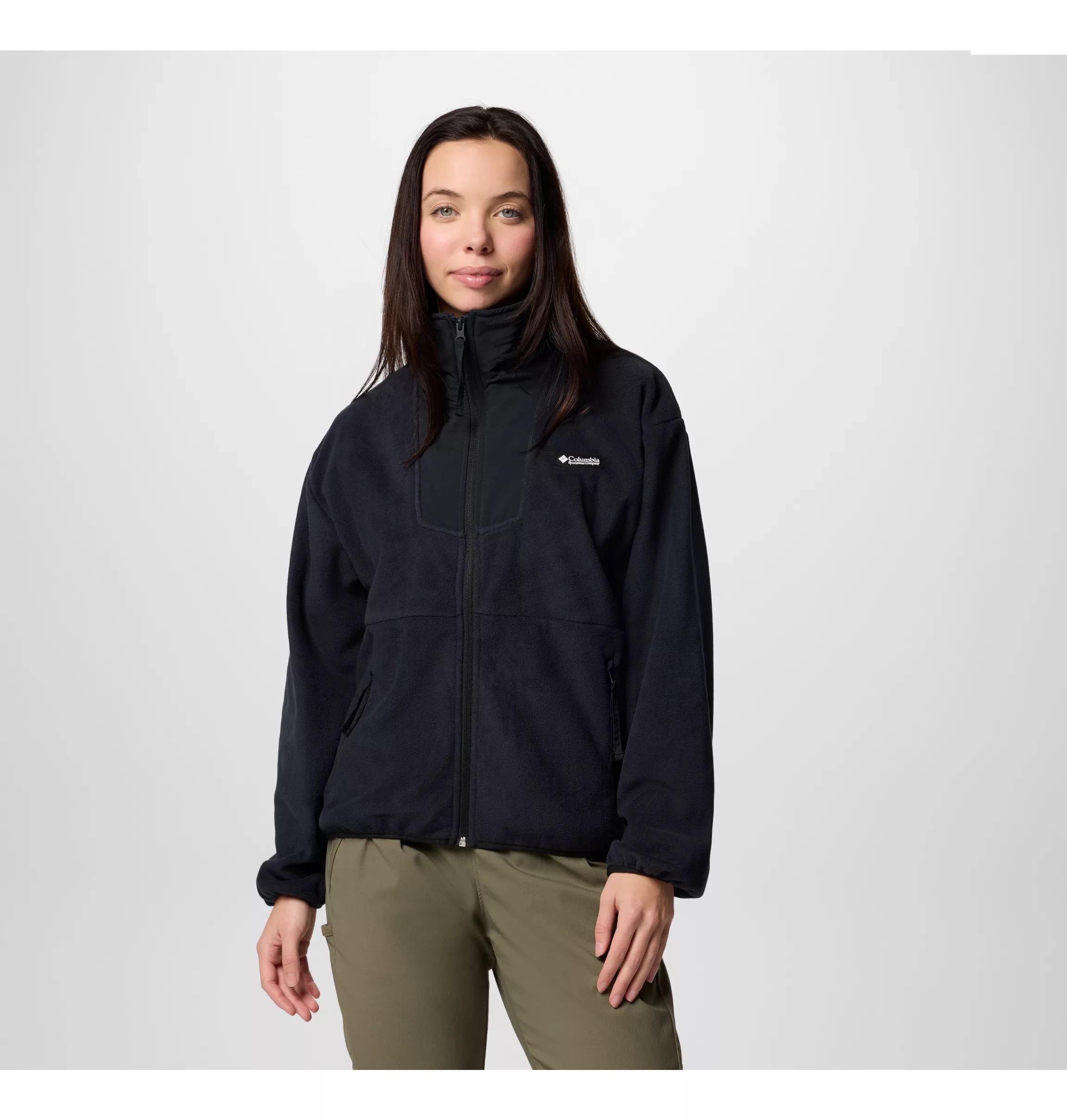 Columbia Fleecejacke "SEQUOIA GROVE FULL ZIP FLEECE" Langarm-Ausführung, aus Polyester