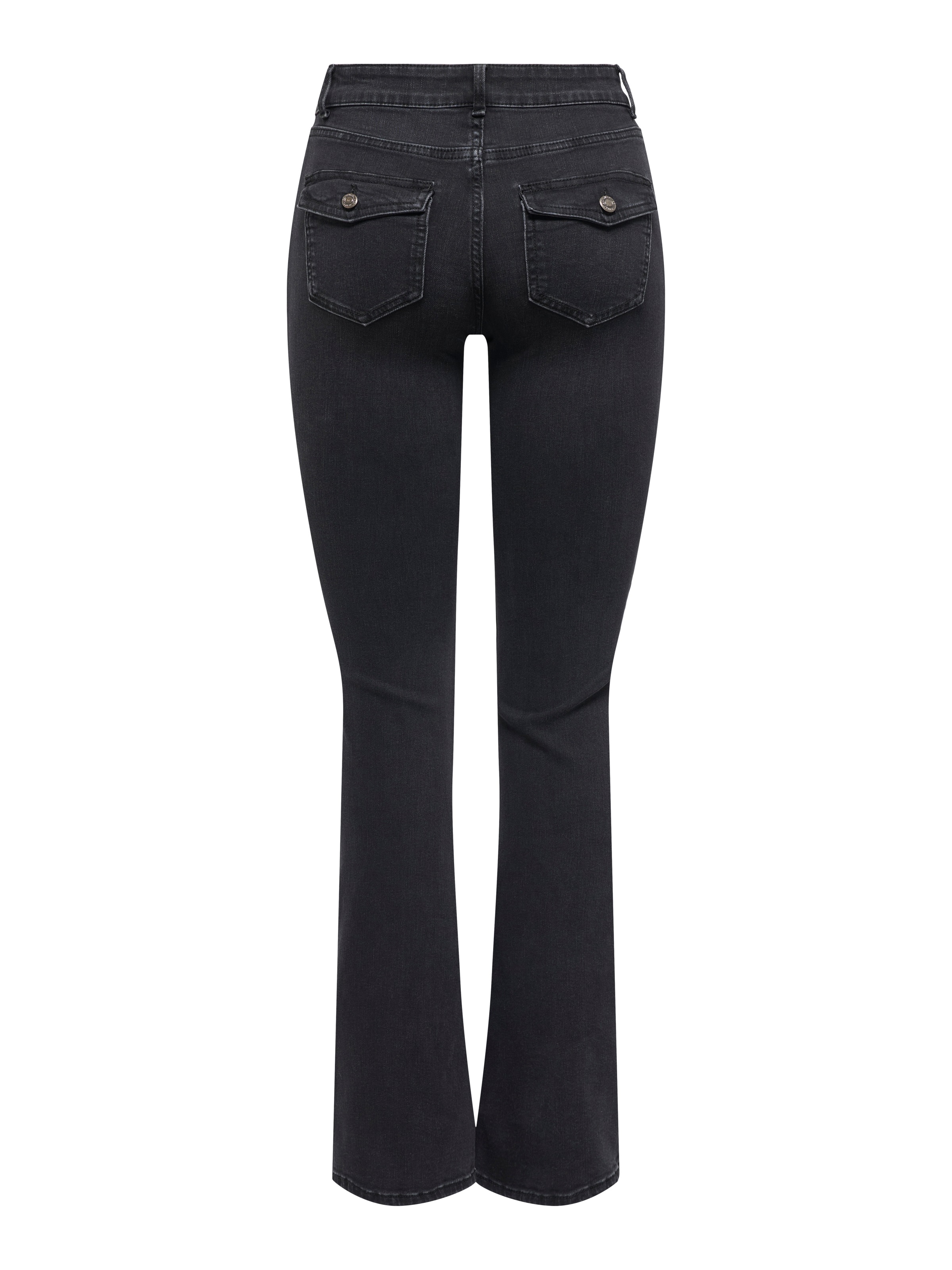 ONLY Bootcut-Jeans "ONLBLUSH MW BACK POCK FLARED DNM PIM970" günstig online kaufen