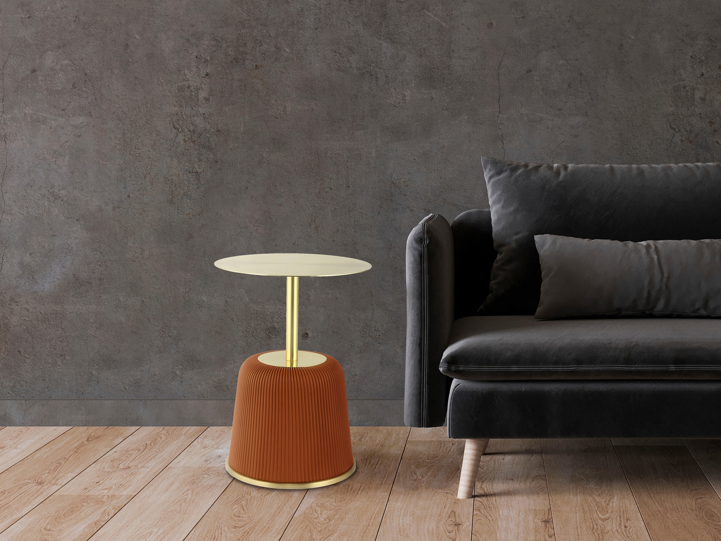 Kayoom Beistelltisch "Jokai 325, Eisengestell, PU-Stoffbezug, praktische Ab günstig online kaufen