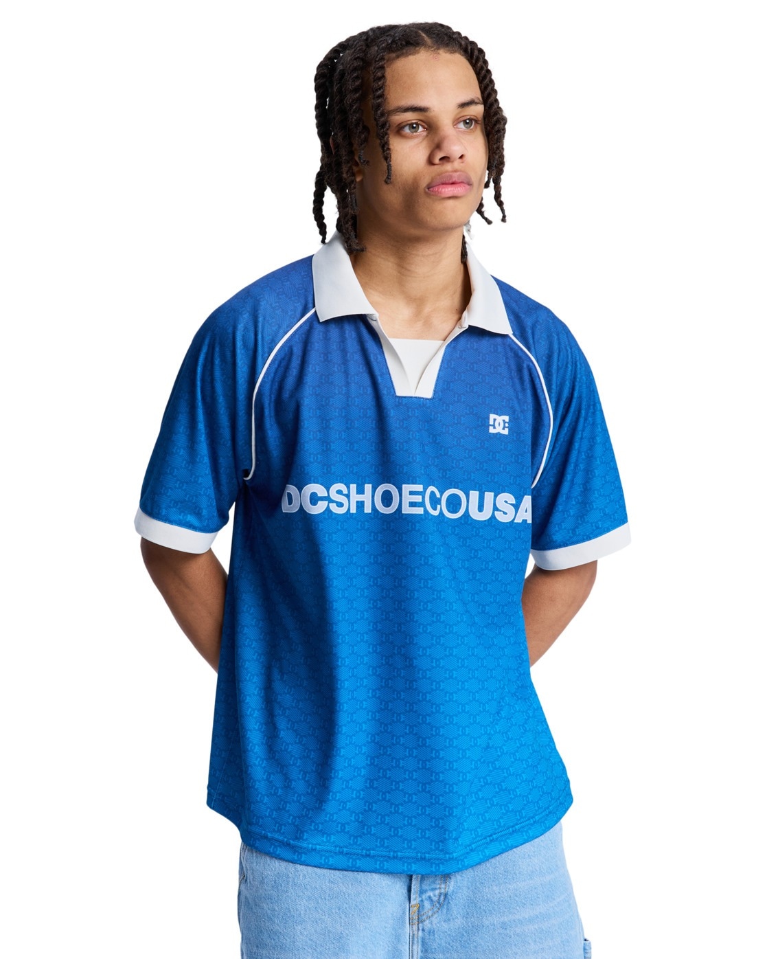 Dc Shoes T-shirt à Manches Courtes Soccer Estate Blue L Homme