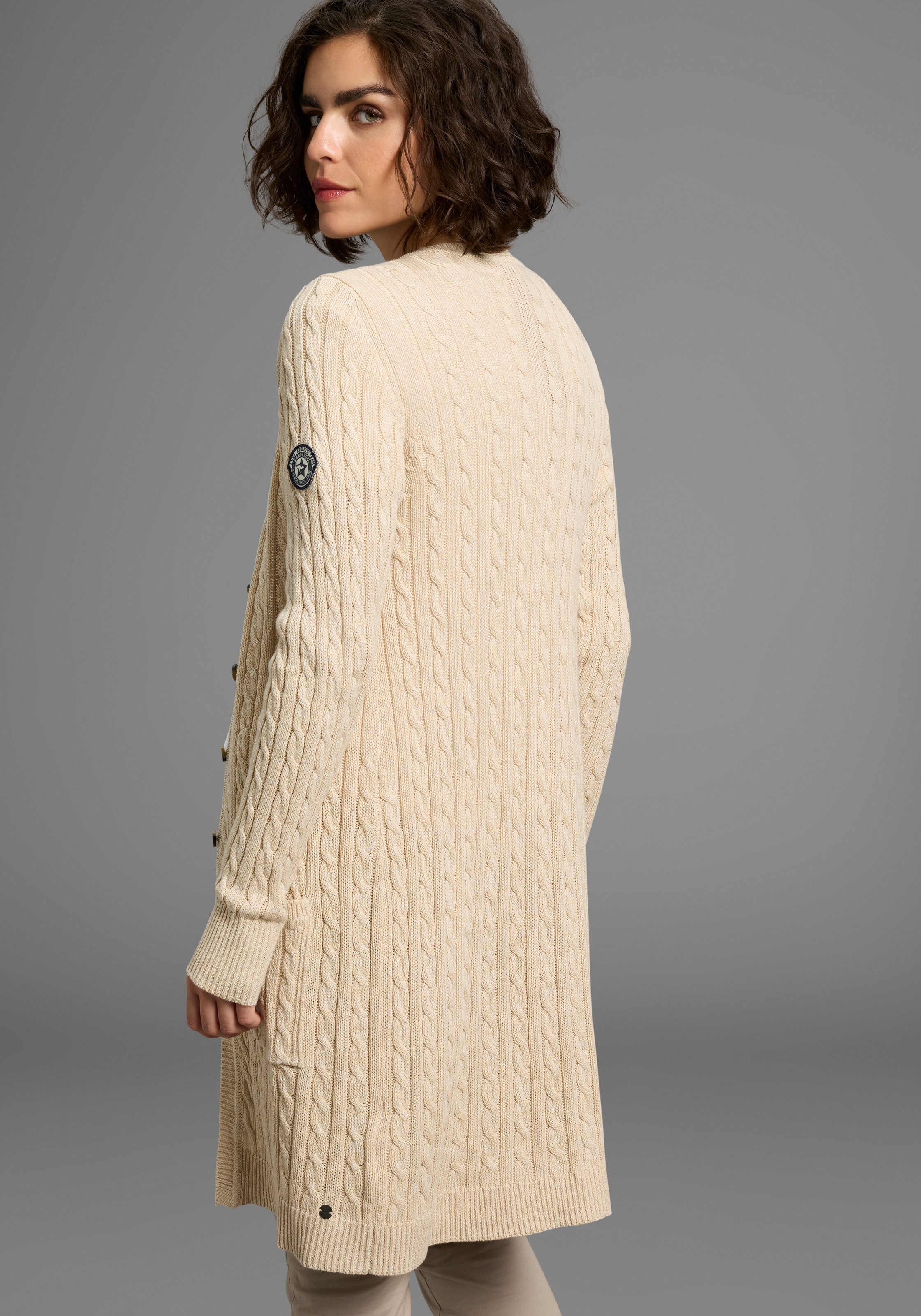 KangaROOS Longstrickjacke mit trendigem Zopfmuster und günstig online kaufen