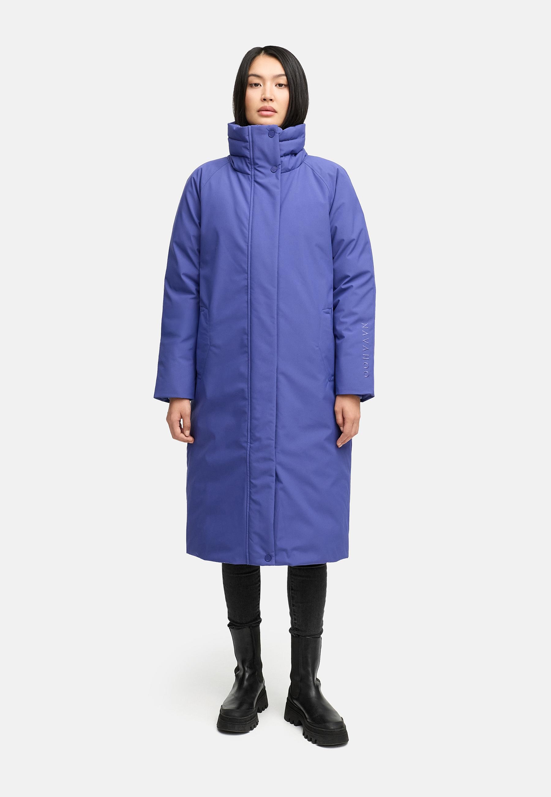 Navahoo Wintermantel "Traumblüte 14" Warmer Parka mit Stehkragen